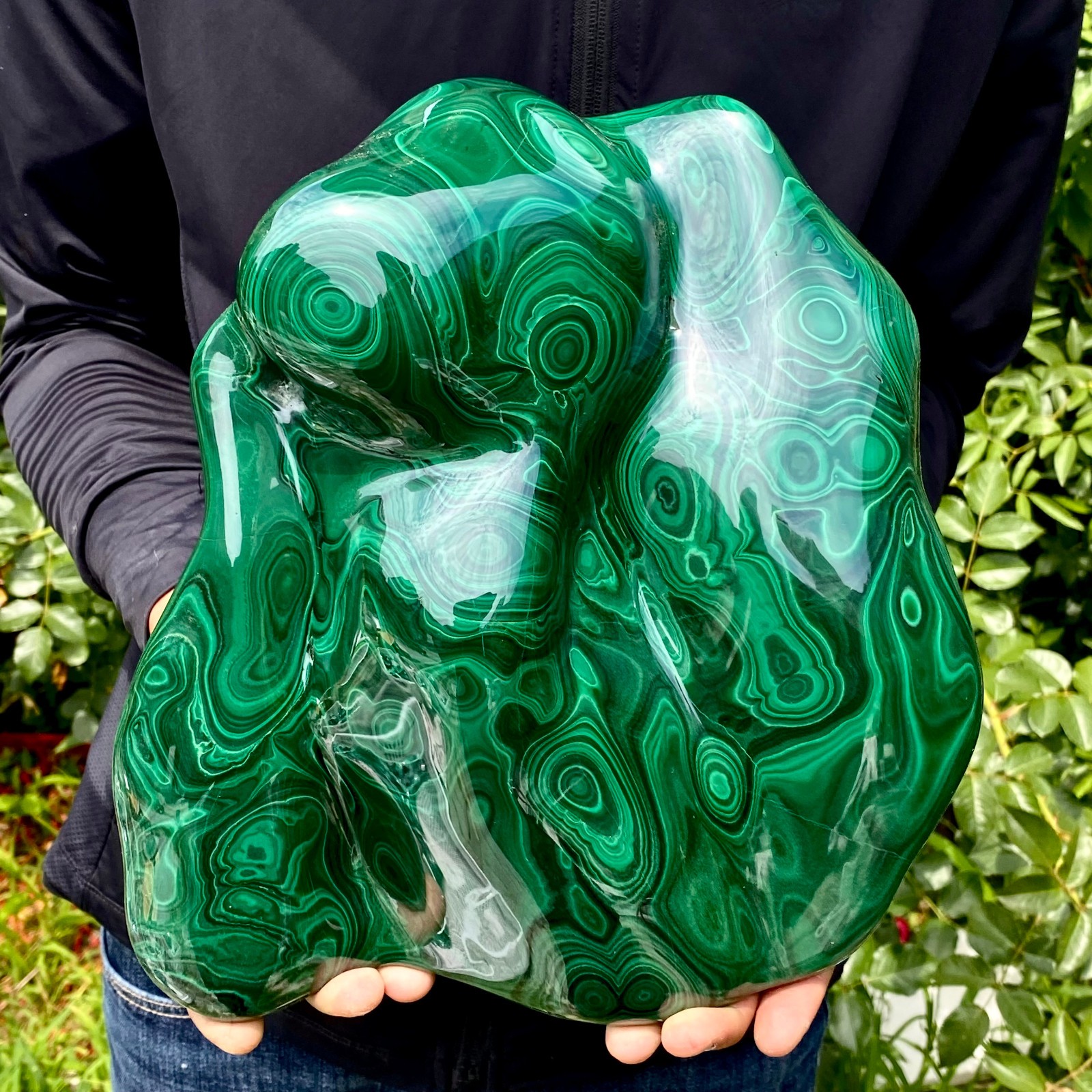 16LB Natural Polished Malachite Mineral freeform specimen Reiki Stone Healing
