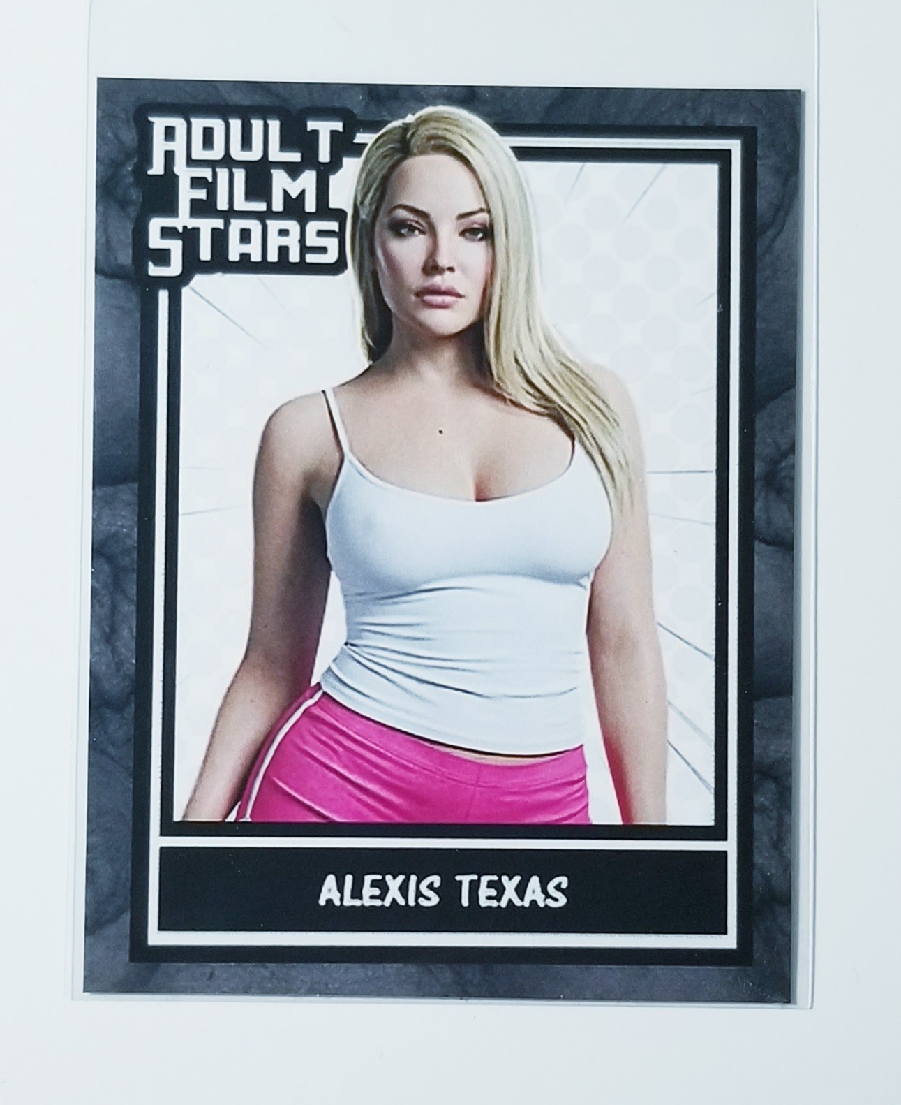 ALEXIS TEXAS ADULT FILM STARS CUSTOM ART CARD NOVELTY WITH BACK