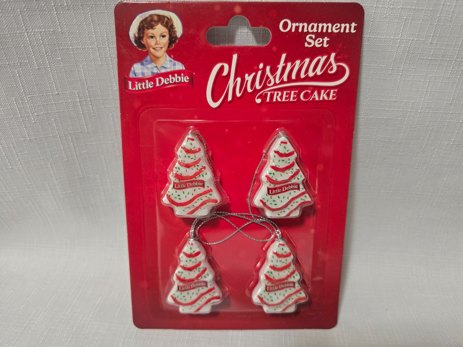 Little Debbie Christmas Tree Cake Ornament Set - New