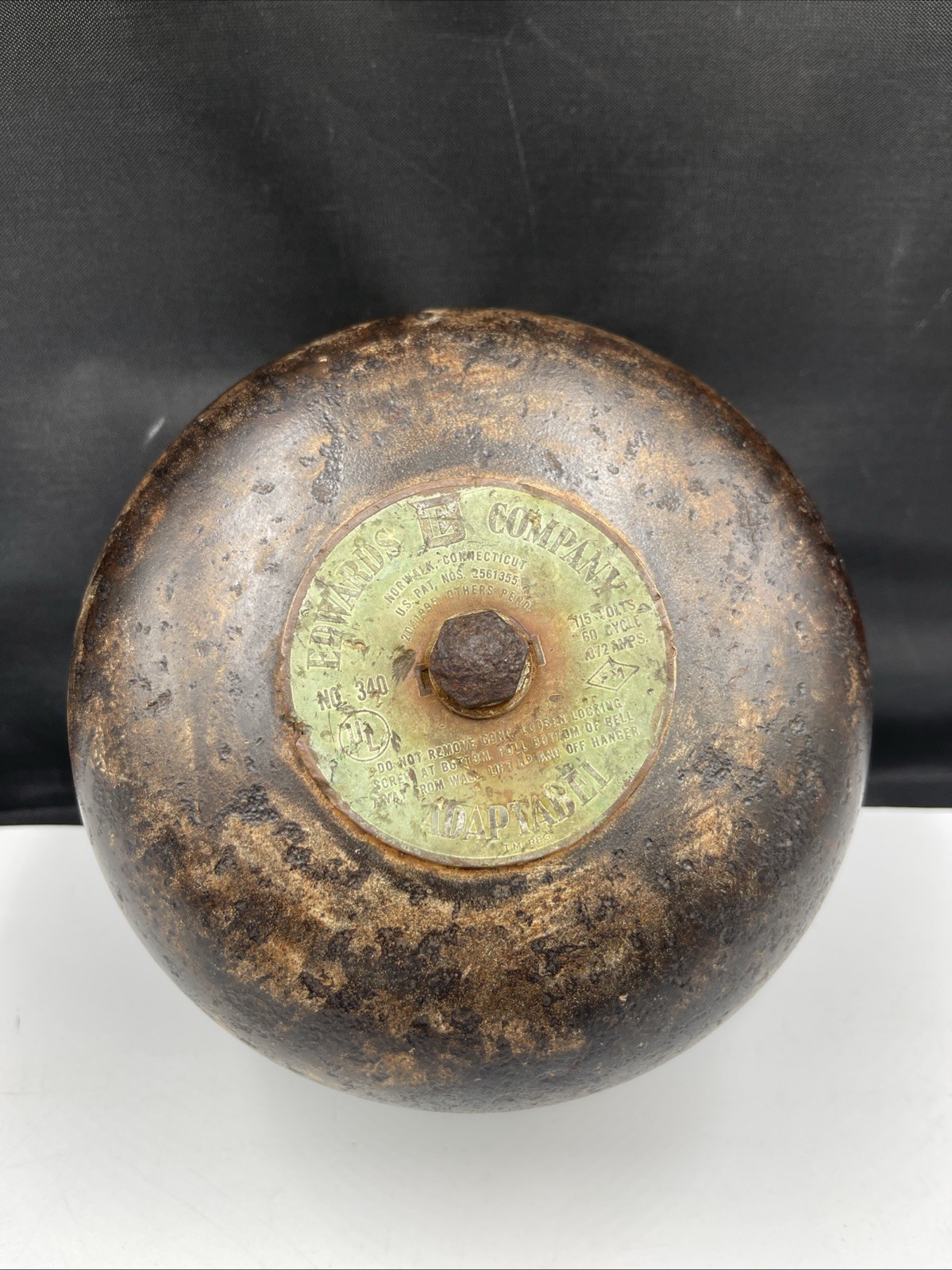 Vintage Edwards E Company Adaptabel No 340 Alarm Bell Industrial *Not Tested*