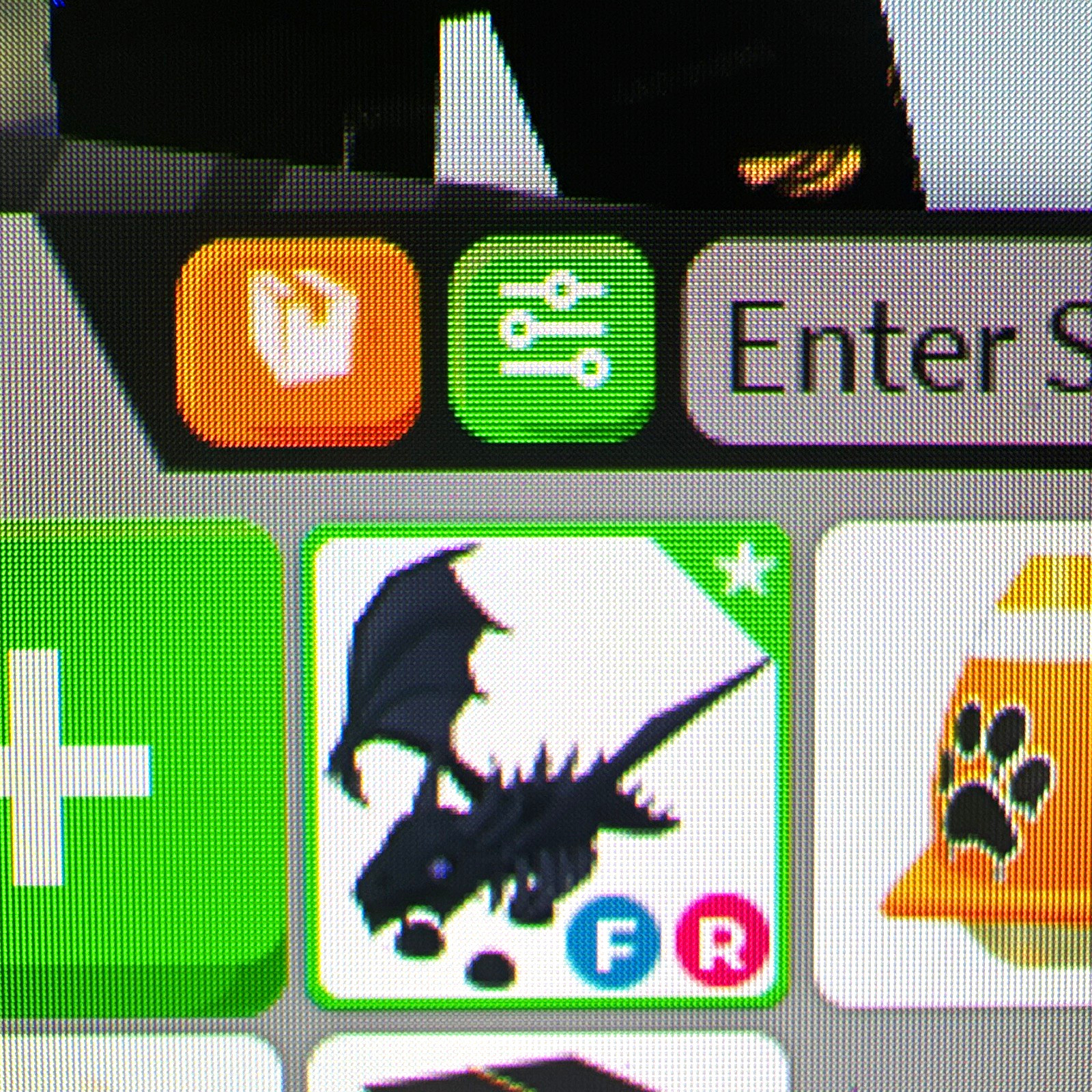 Adopt Me Shadow Dragon FR Game Item/Asset Flyable Rideable ID 0