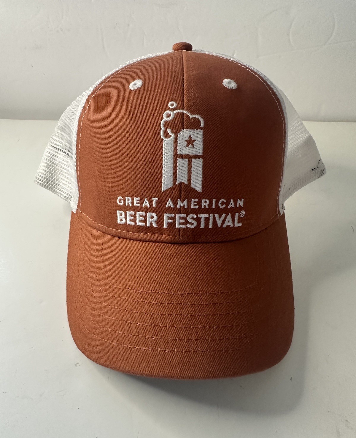 NWOT Great American Beer Festival 2017 Hat Vented Adjustable Closure Rust Orange