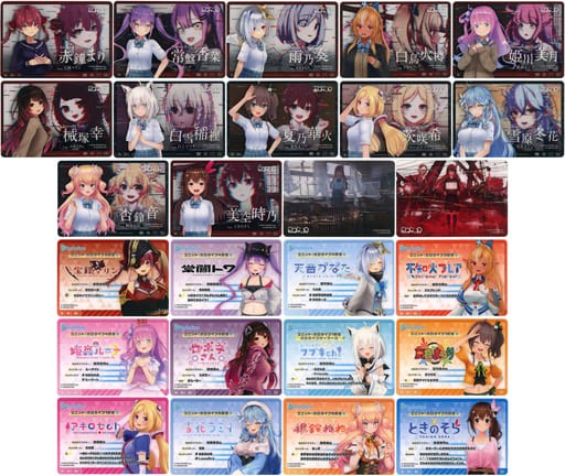 Complete Set 26 Hololive Virtual YouTuber Metallic Pass Collection 2