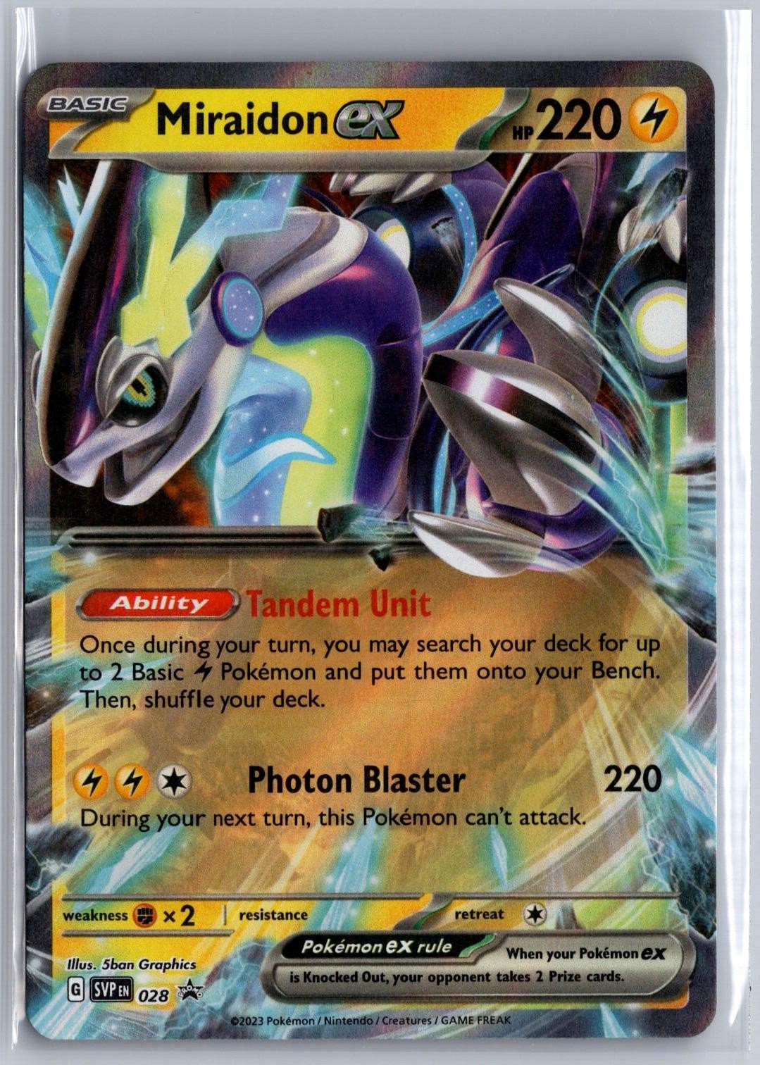 Miraidon ex 028 Holo NM