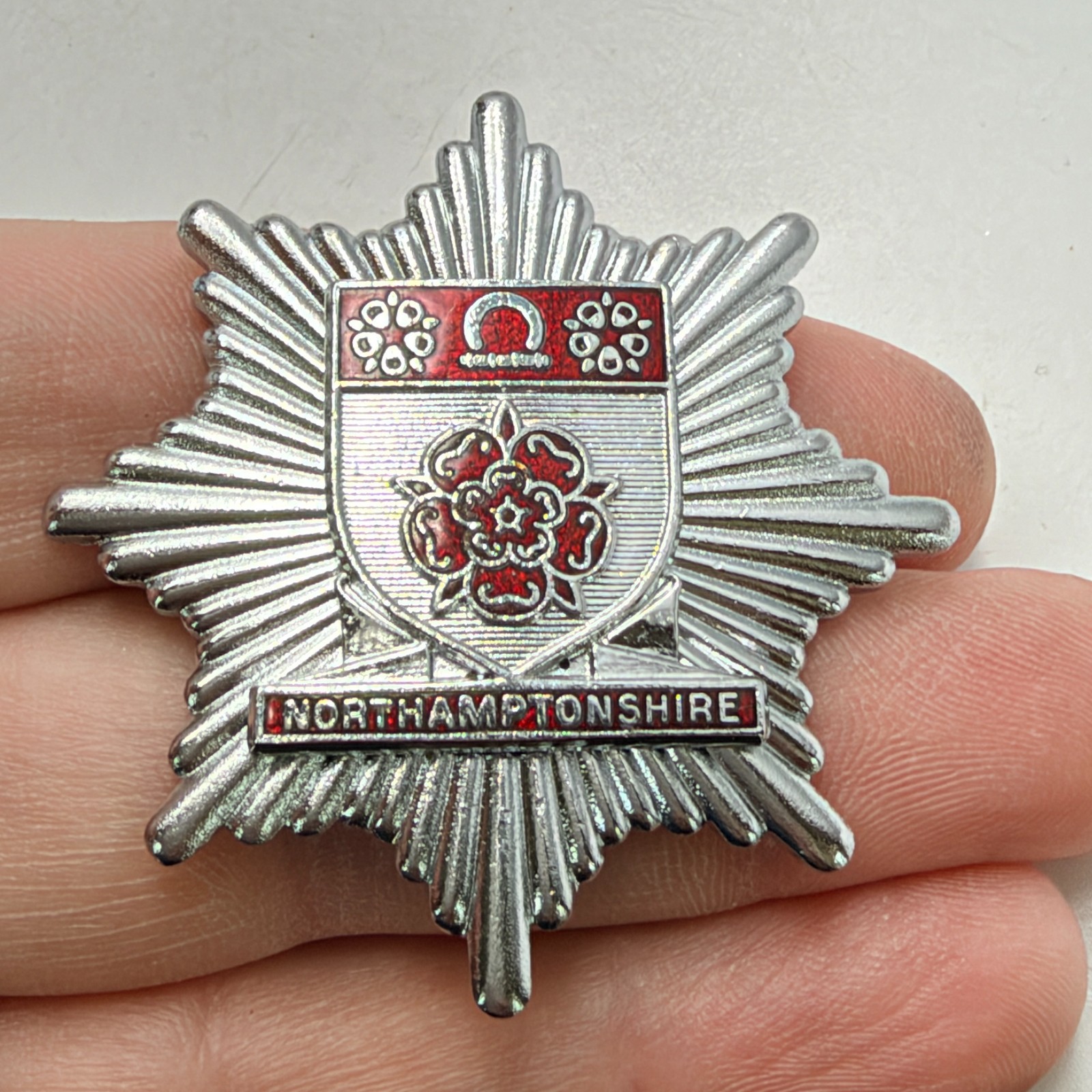 Obsolete Northamptonshire Fire Brigade Cap Badge Firefighting Hat Pin Vintage Obsolete Northamptonshire Fire Brigade Cap Badge Firefighting Hat Pin Vintage