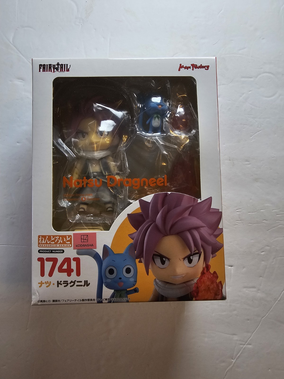 Max Factory #1741 Natsu Dragneel & Happy Fairytail Nendoroid Figure Anime 