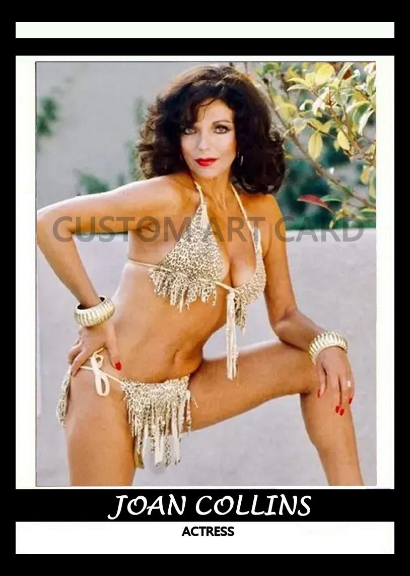 Joan Collins Actress Dynasty Art Card Blank Bank