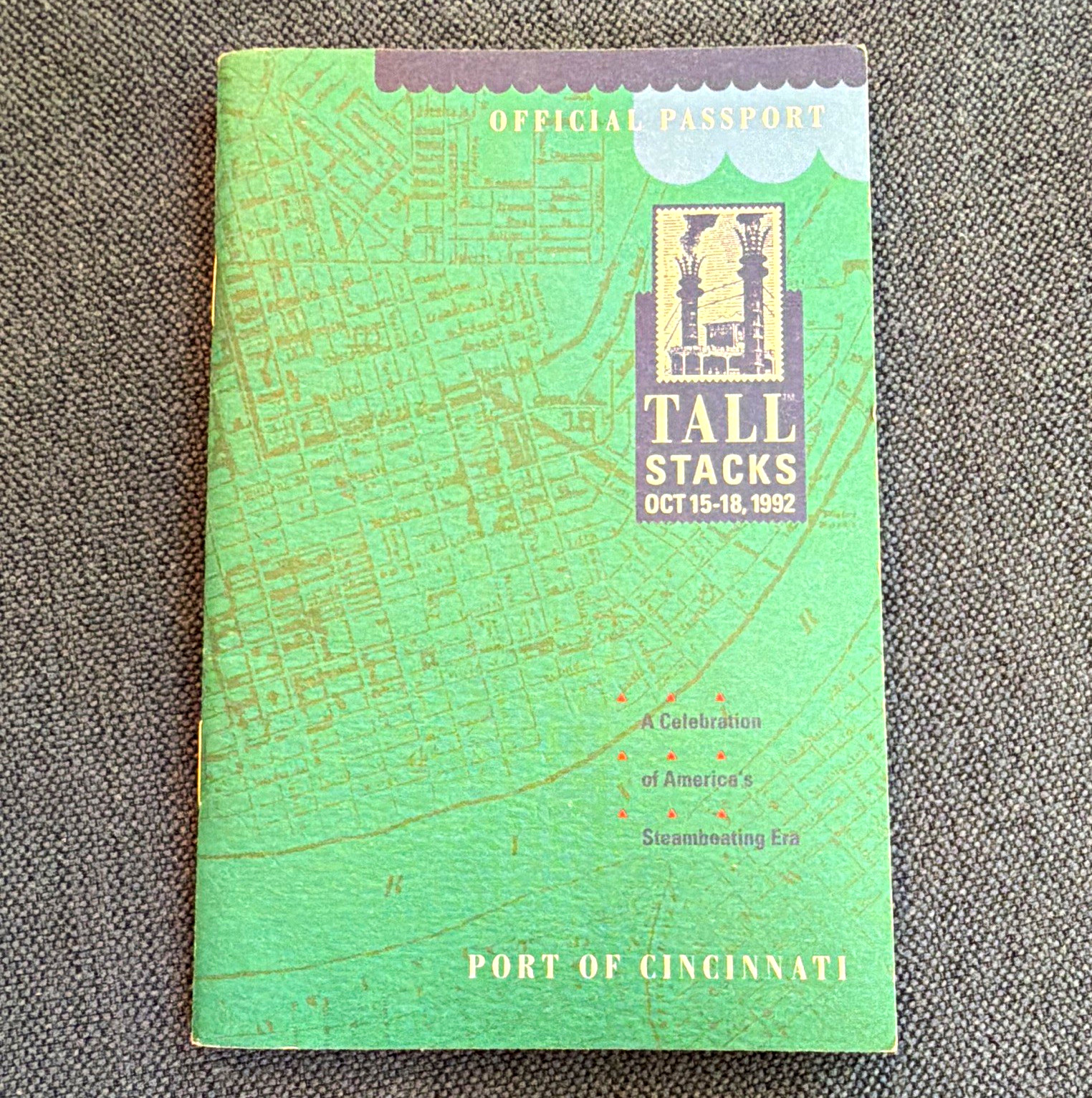 Tall Stacks Official Passport Booklet Port of Cincinnati Oct 15-18 1992