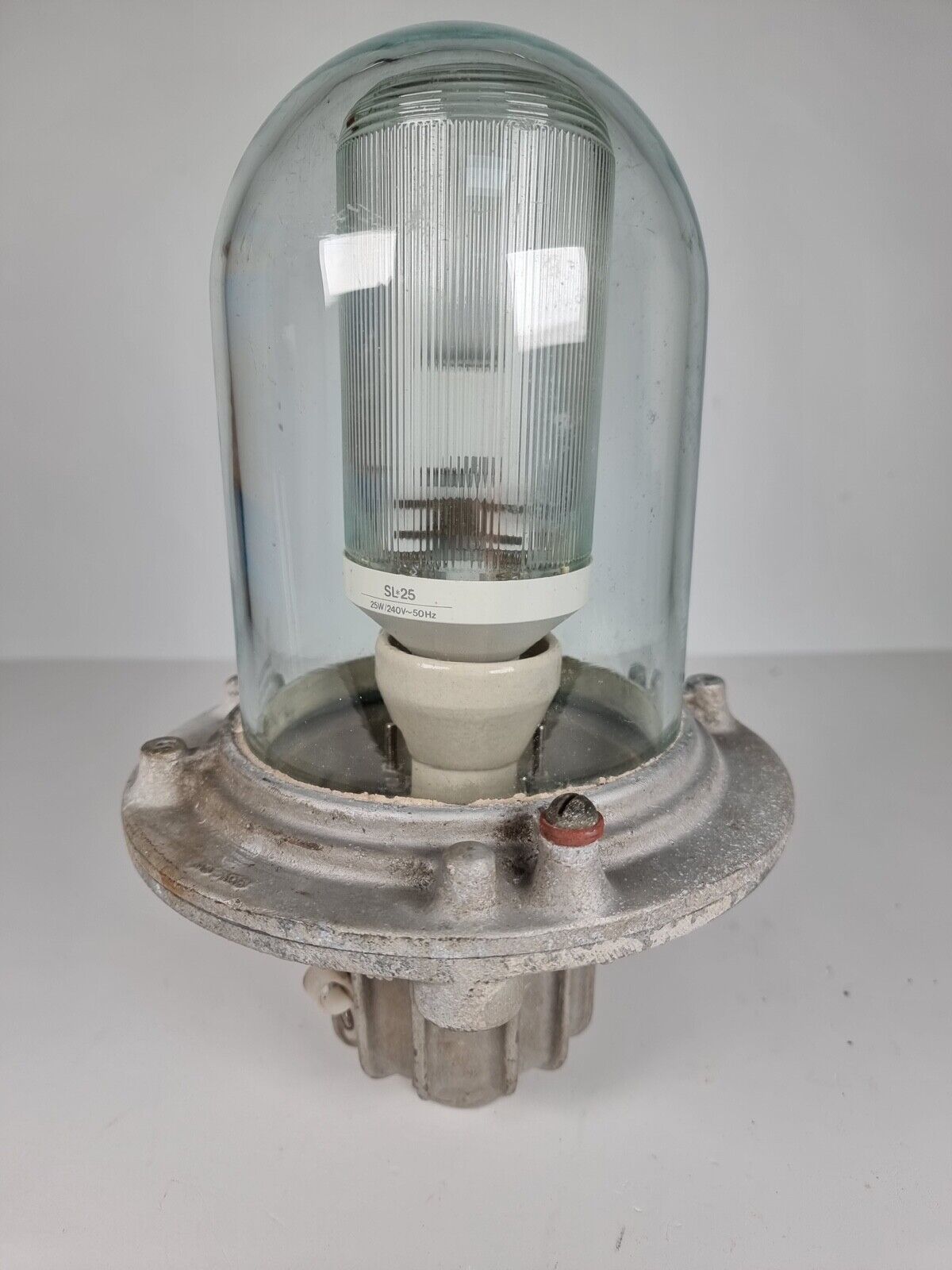 Vintage Maxlume Pendant Flameproof FP6441 Factory Cast 100W Lamp Light