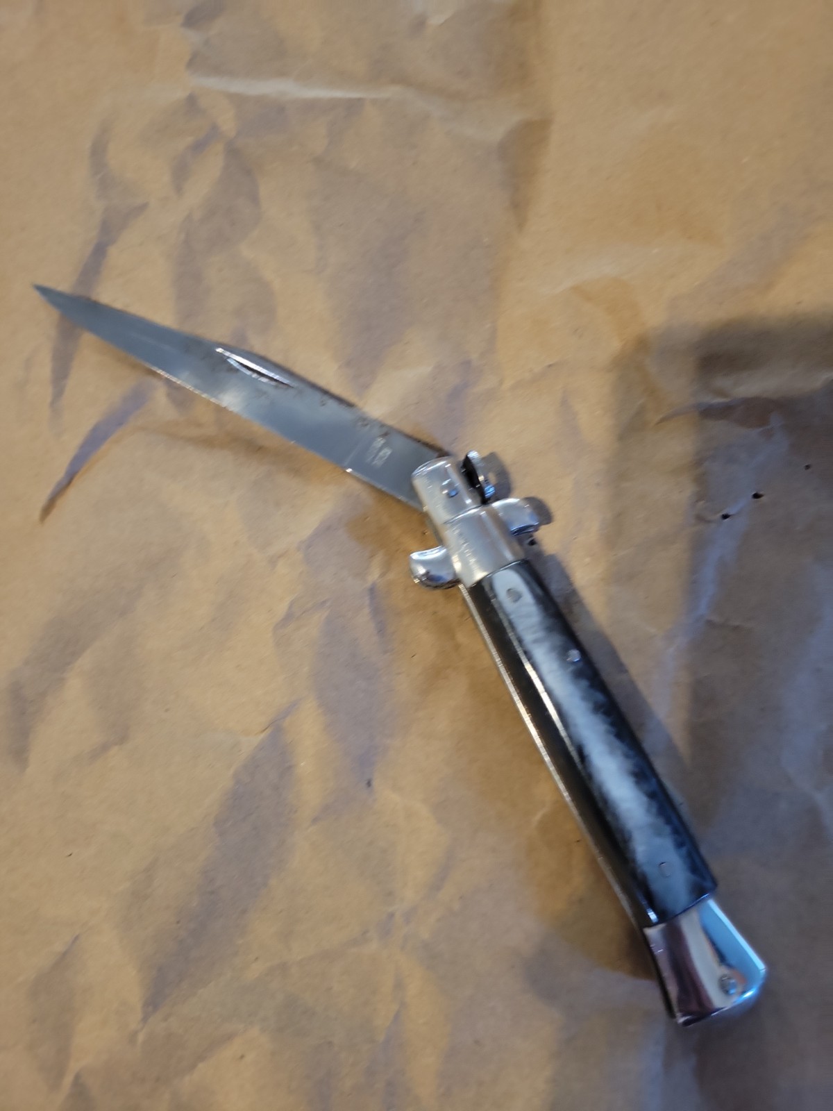 Vintage  Made In Italy Stiletto Foldable Knife #2