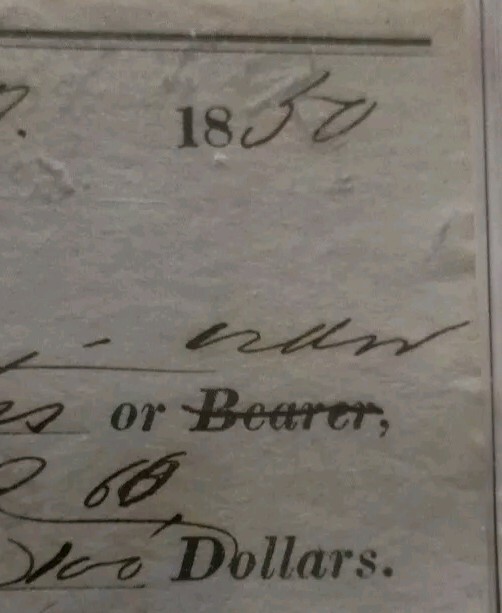 New York Cashier Of The City Bank Check Abraham Bell & Son 1860 $393.60