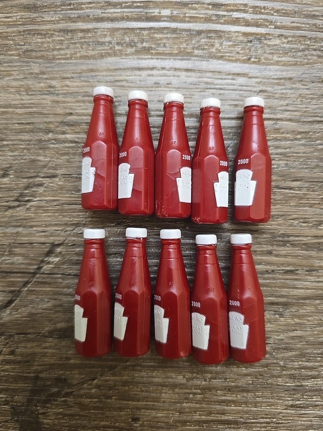 Vtg 2000 Heinz Ketchup Bottle Pins Lot of 10 Food Advertising Collectible New