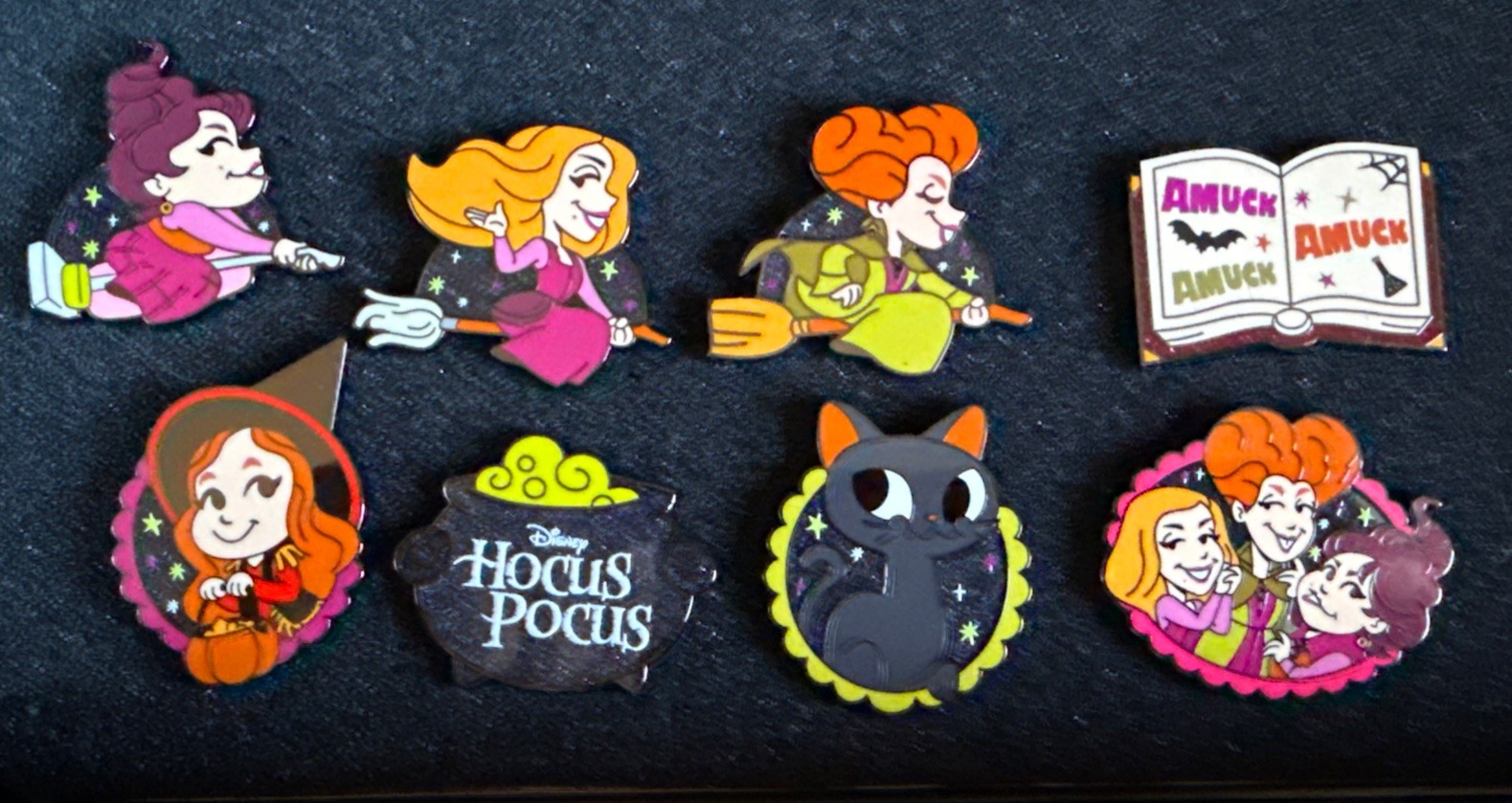 Disney Parks Hocus Pocus LR Mystery Box Pin COMPLETE SET