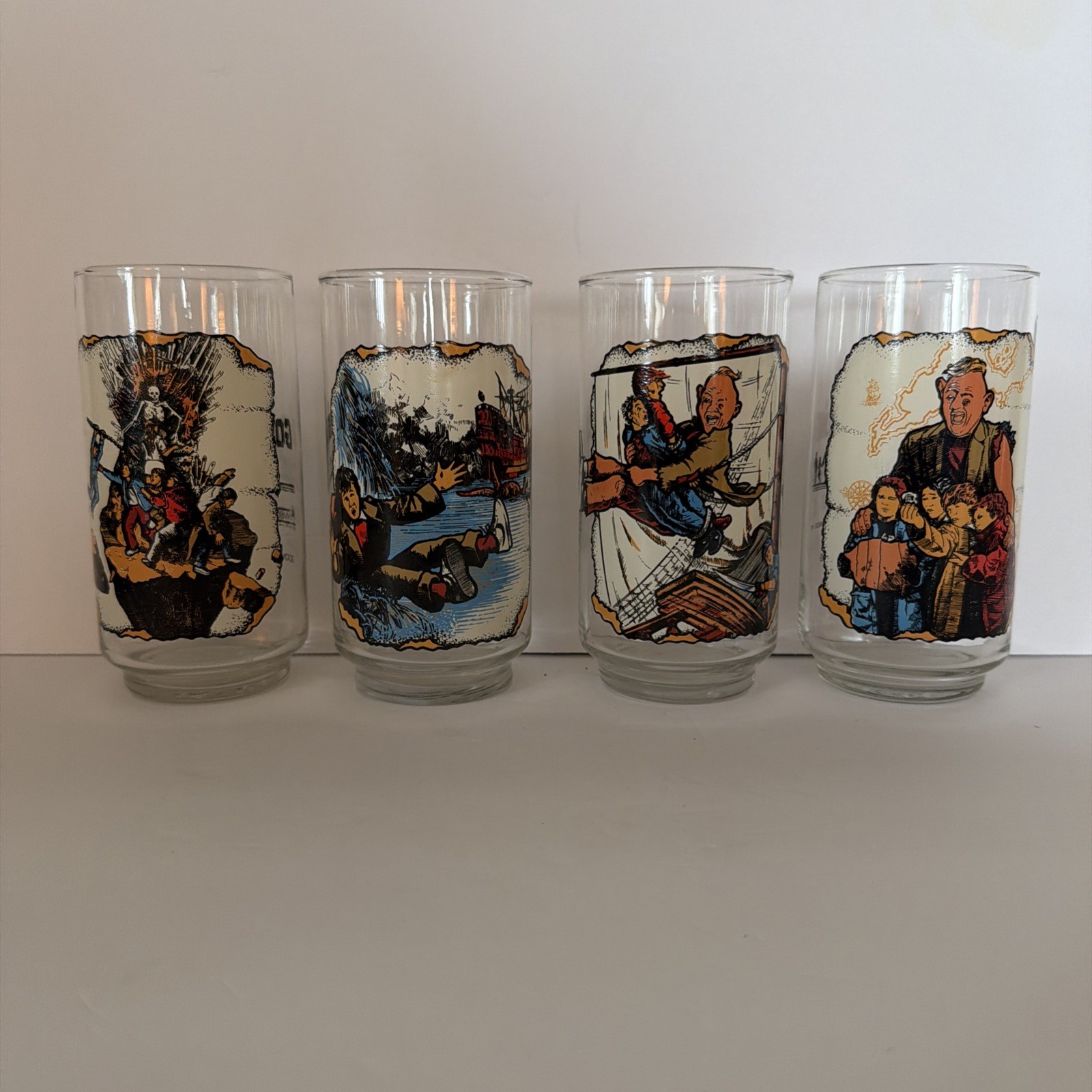 Vintage 1985 Goonies Movie Collector Promo Glasses Set of 4 Godfather s Pizza Vintage 1985 Goonies Movie Collector Promo Glasses Set of 4 Godfather s Pizza