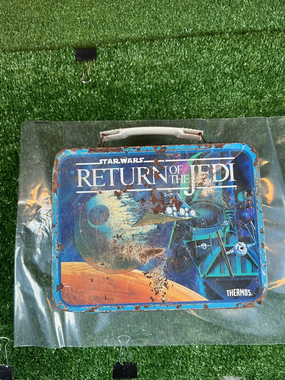 Vintage 1983  Star Wars Return Of The Jedi  Lunch Box Ewok Jabba The Hut