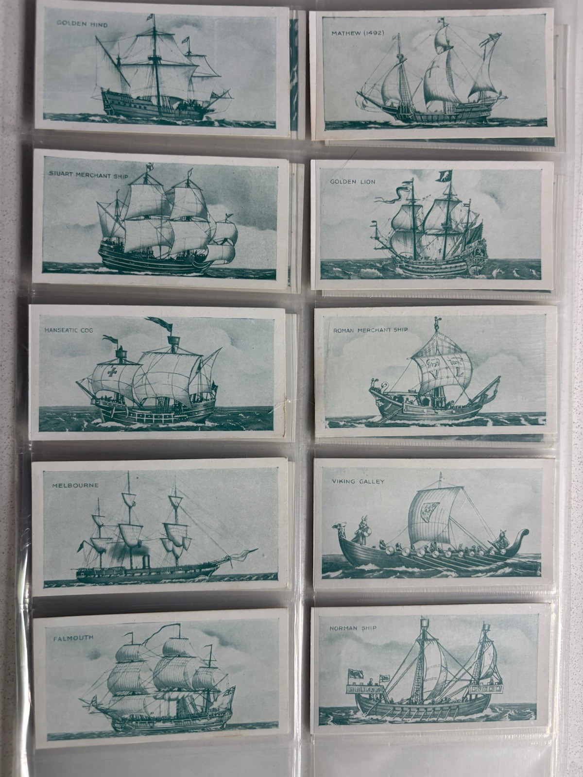 Dominion Cigarette Cards Old Ships 3rd Series 1936 Complete Set 25