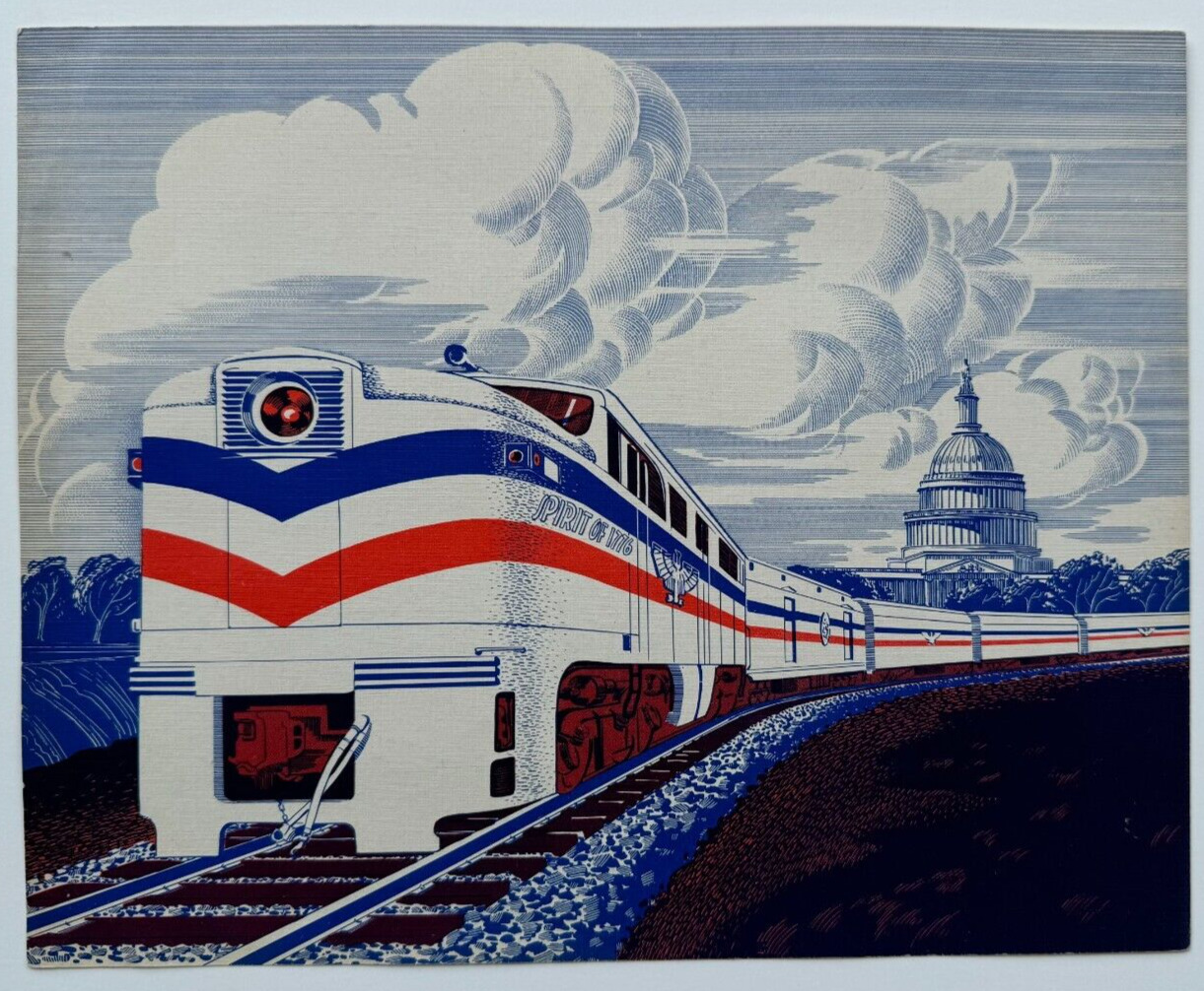 The Freedom Train, Spirit of 1776, Vintage 1947-49 8x10 Souvenir Print, Railroad