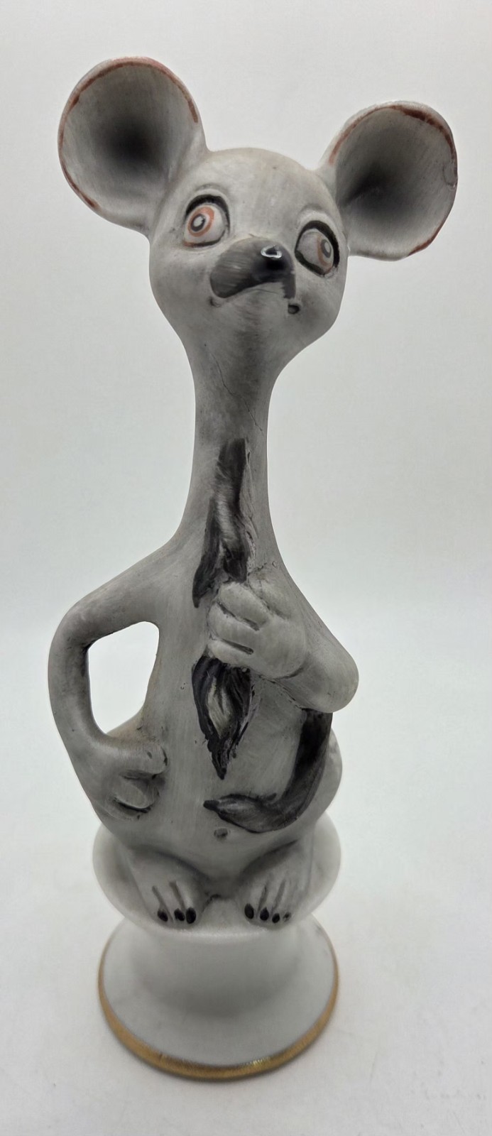 VTG Ceramic Mouse Figurine 6.5\