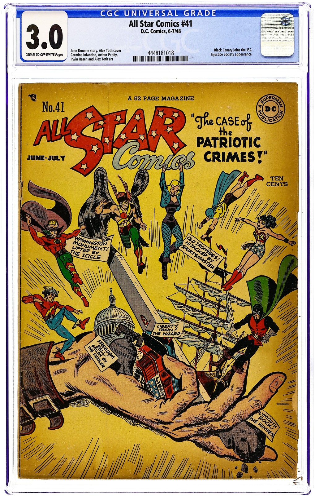 All Star Comics #41 CGC 3.0 1948 4448181018