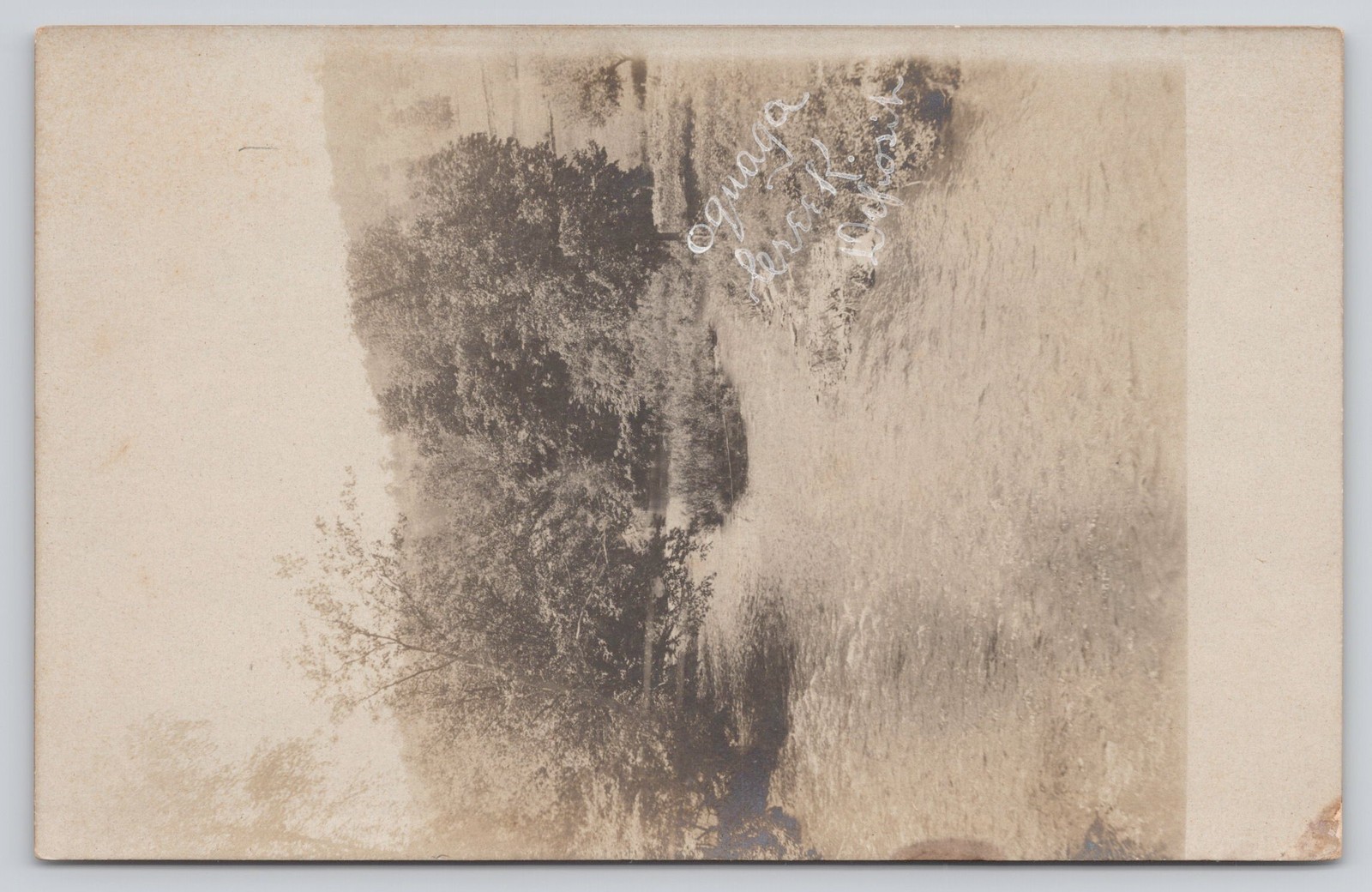 Oquaga Creek Deposit NY RPPC Real Photo Postcard c1910 Broome County