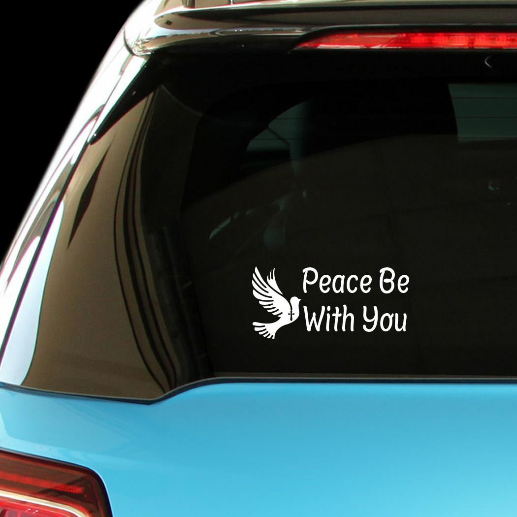 PEACE BE WITH YOU Christian Car Laptop Wall Sticker Decal PEACE BE WITH YOU Christian Car Laptop Wall Sticker Decal