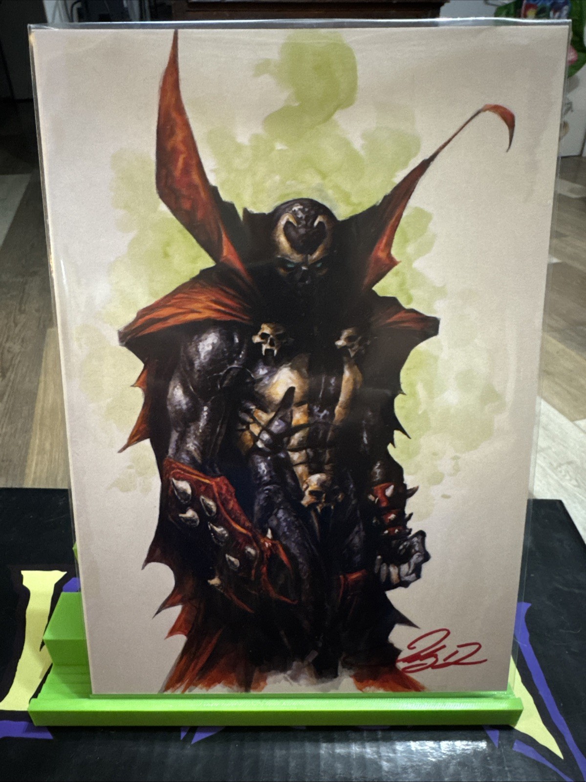 Spawn Art Print Signed By Johnny Desjardins W/COA