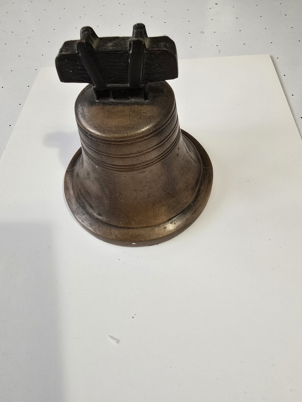 Liberty Bell Coin Bank Cast Metal 4 1/2” Tall