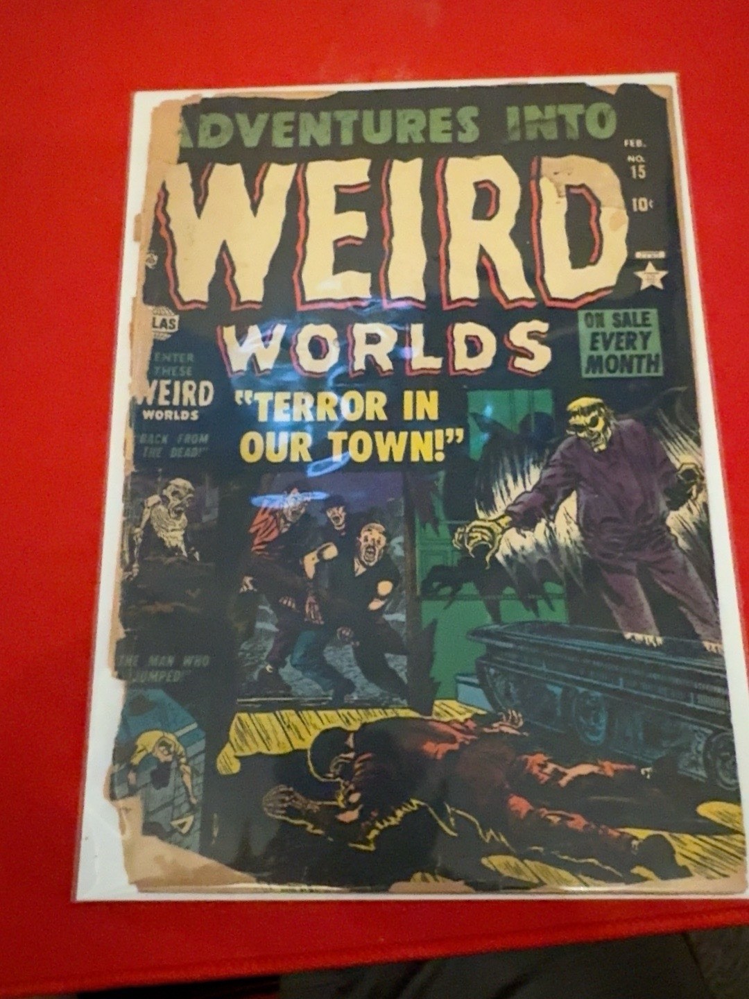 Adventures Into Weird Worlds #15 1953 Atlas Pre-Code Horror Detached Cover