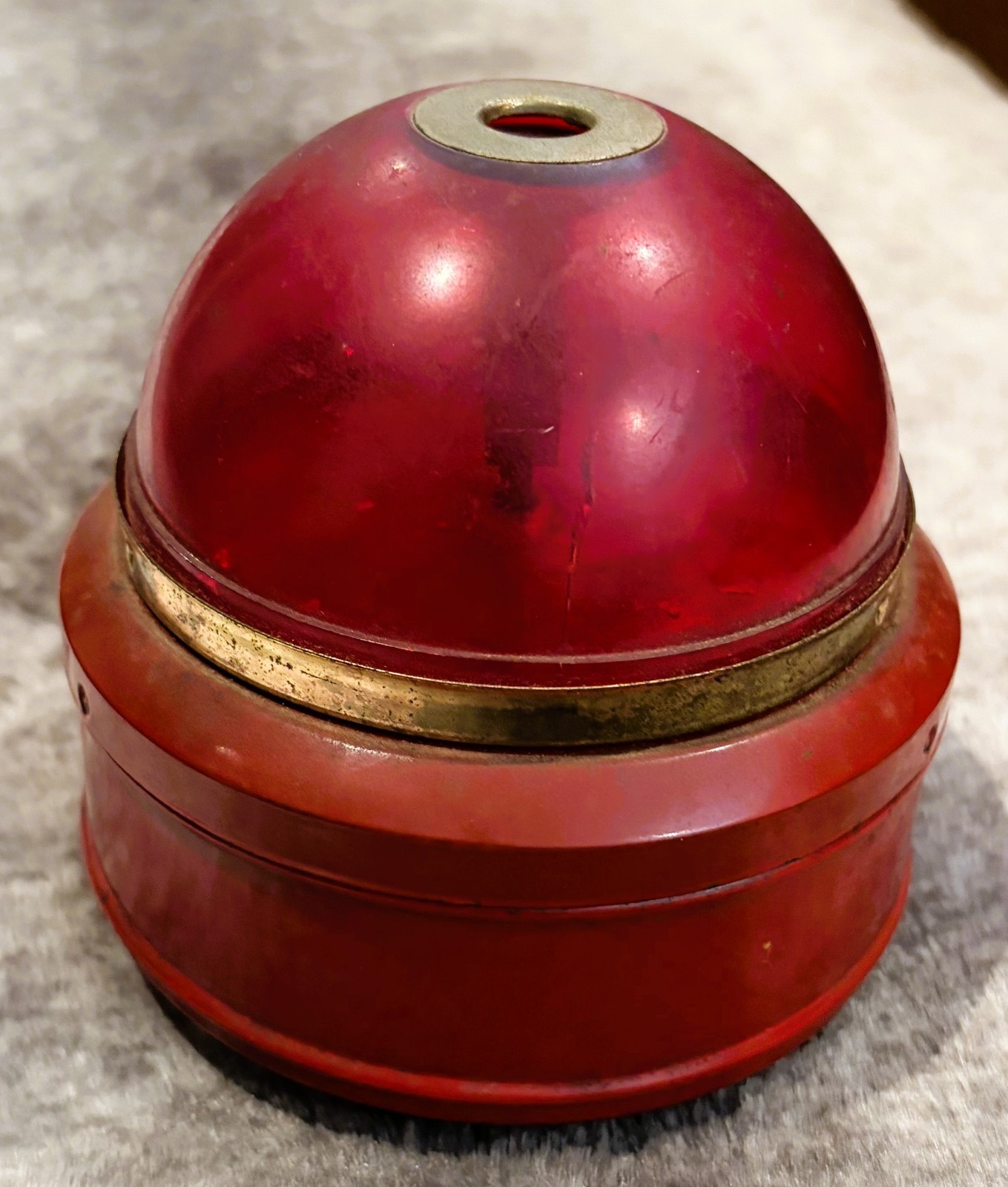 Un-Tested Vintage 1960s-Presto Automatic Pencil Sharpener-Ruby Red Dome-Japan
