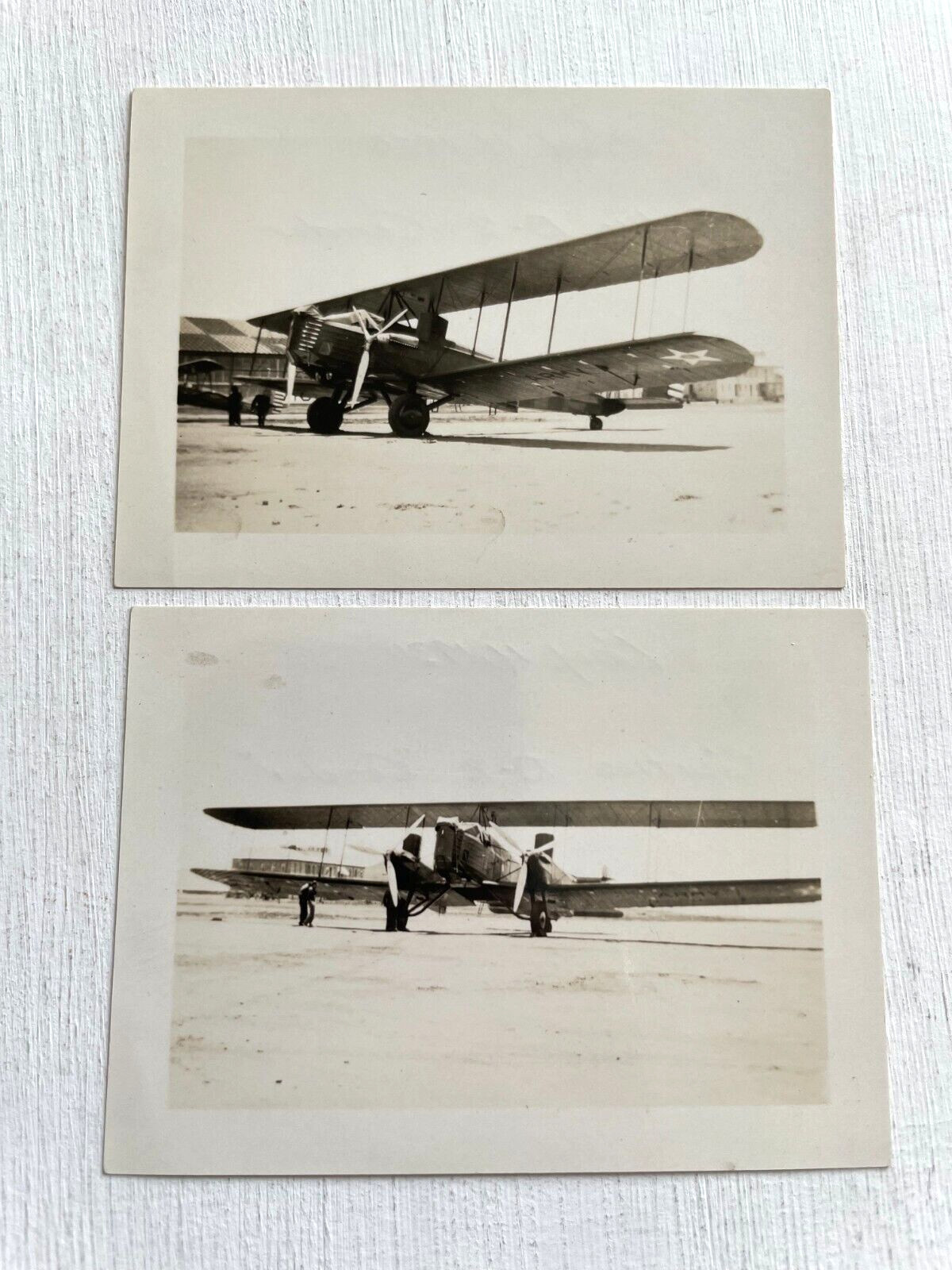 2 1930\'s Original Photographs of a Curtiss B-2 Condor Airplane