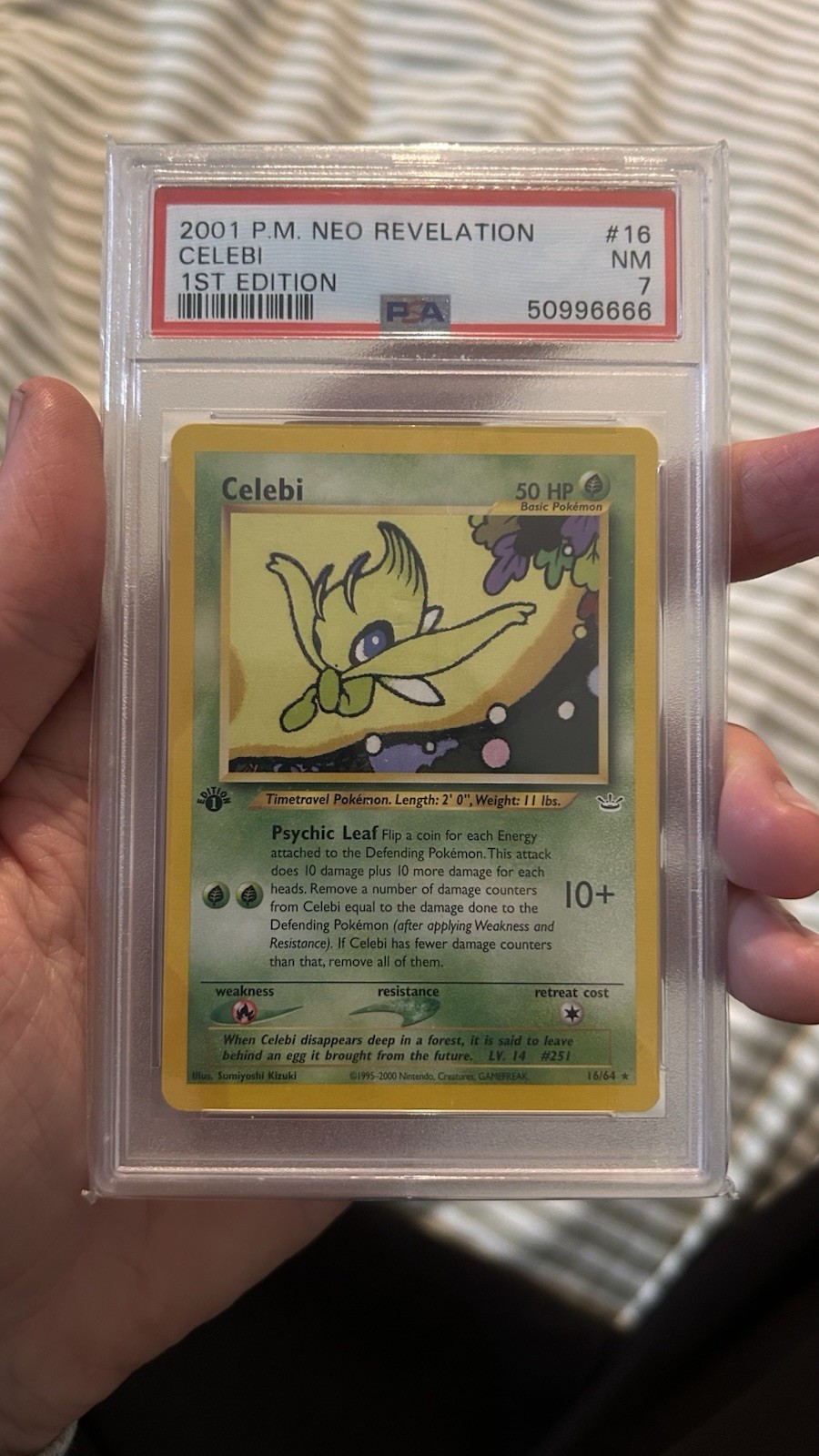 PSA 7 - 1st Edition CELEBI - POKEMON NEO REVELATION - 16/111 First RARE PSA 7 - 1st Edition CELEBI - POKEMON NEO REVELATION - 16/111 First RARE