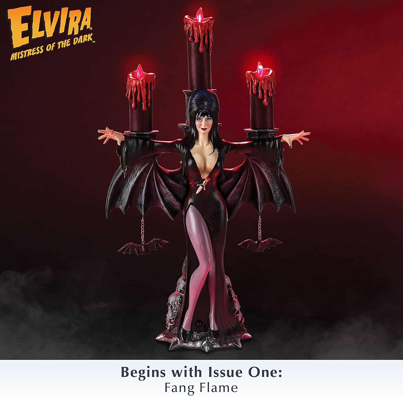 Elvira, Mistress Of The Dark Light-Up Flameless Candelabras