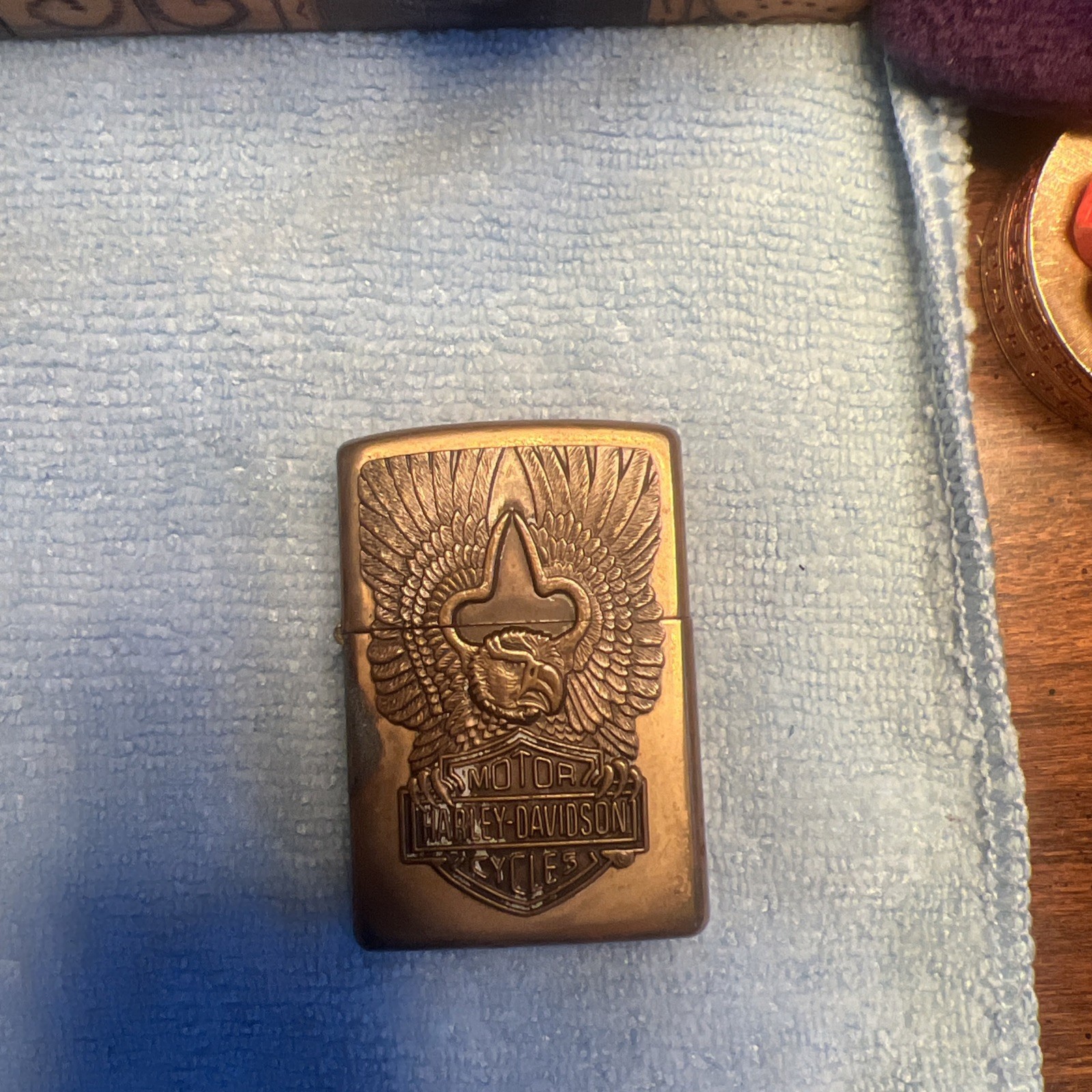 Harley Davidson Zippo Brass Lighter C 14 Bradford, Pennsylvania