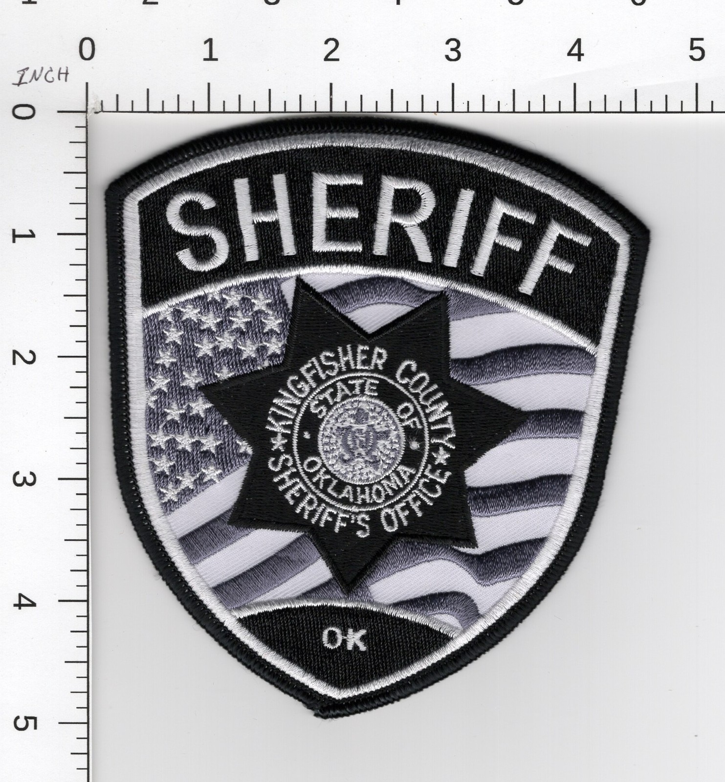 KINGFISHER COUNTY SHERIFF'S OFFICE ^^ OKLAHOMA COLLECTIBLE SHERIFF POLICE PATCH