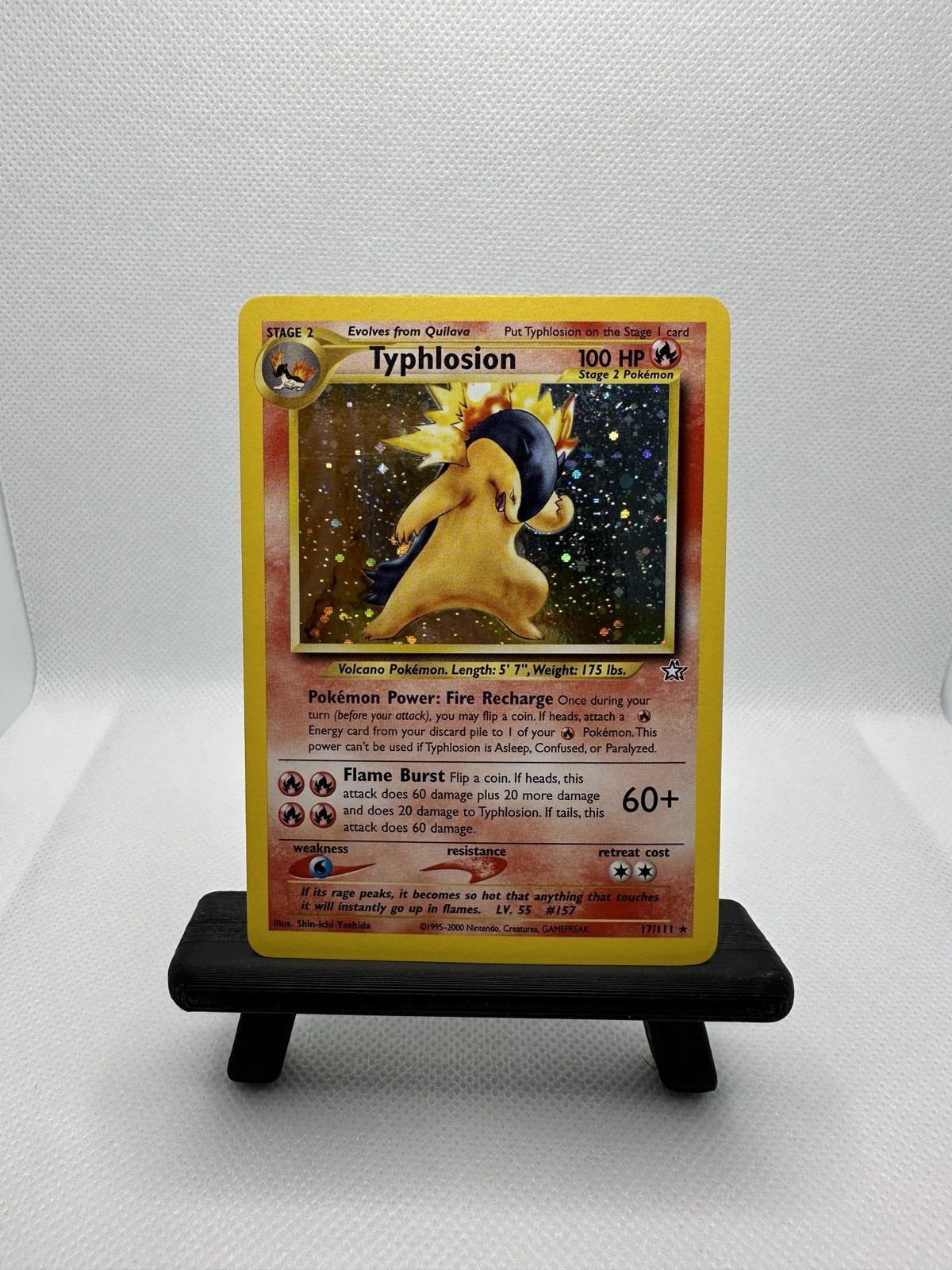 Typhlosion 17/111 Neo Genesis Holo Rare Pokémon Card WOTC 2000 Unlimited Typhlosion 17/111 Neo Genesis Holo Rare Pokémon Card WOTC 2000 Unlimited