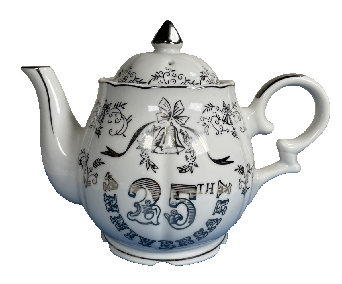 VINTAGE LEFTON 25TH ANNIVERSARY MUSICAL TEAPOT EXCELLENT WORKING CONDITION VINTAGE LEFTON 25TH ANNIVERSARY MUSICAL TEAPOT EXCELLENT WORKING CONDITION