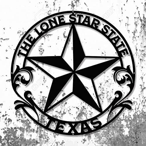 Customized Star Metal Sign - Custom Texas Sign - Family Name Sign - Housewarming