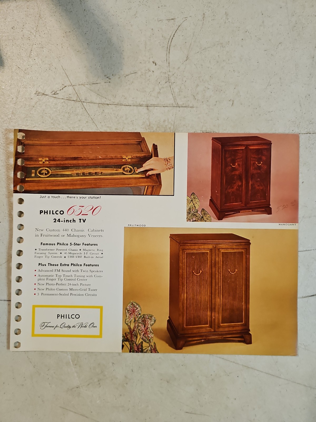 Vintage 1956 Philco 6320 24\