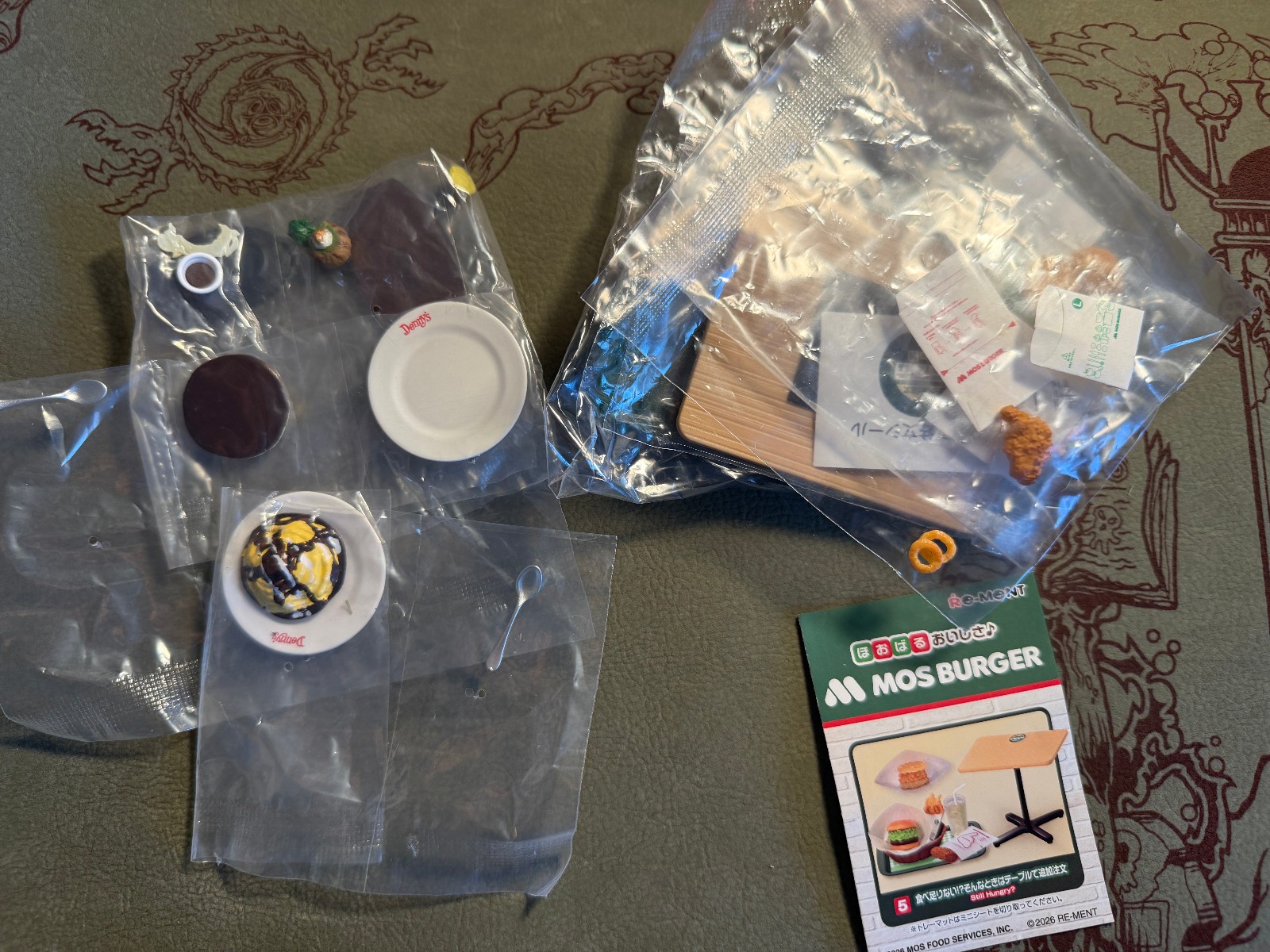 Gashapon Japanese Japan Gacha Toy LOT 2026 | Denny\'s Mos Burger FOOD