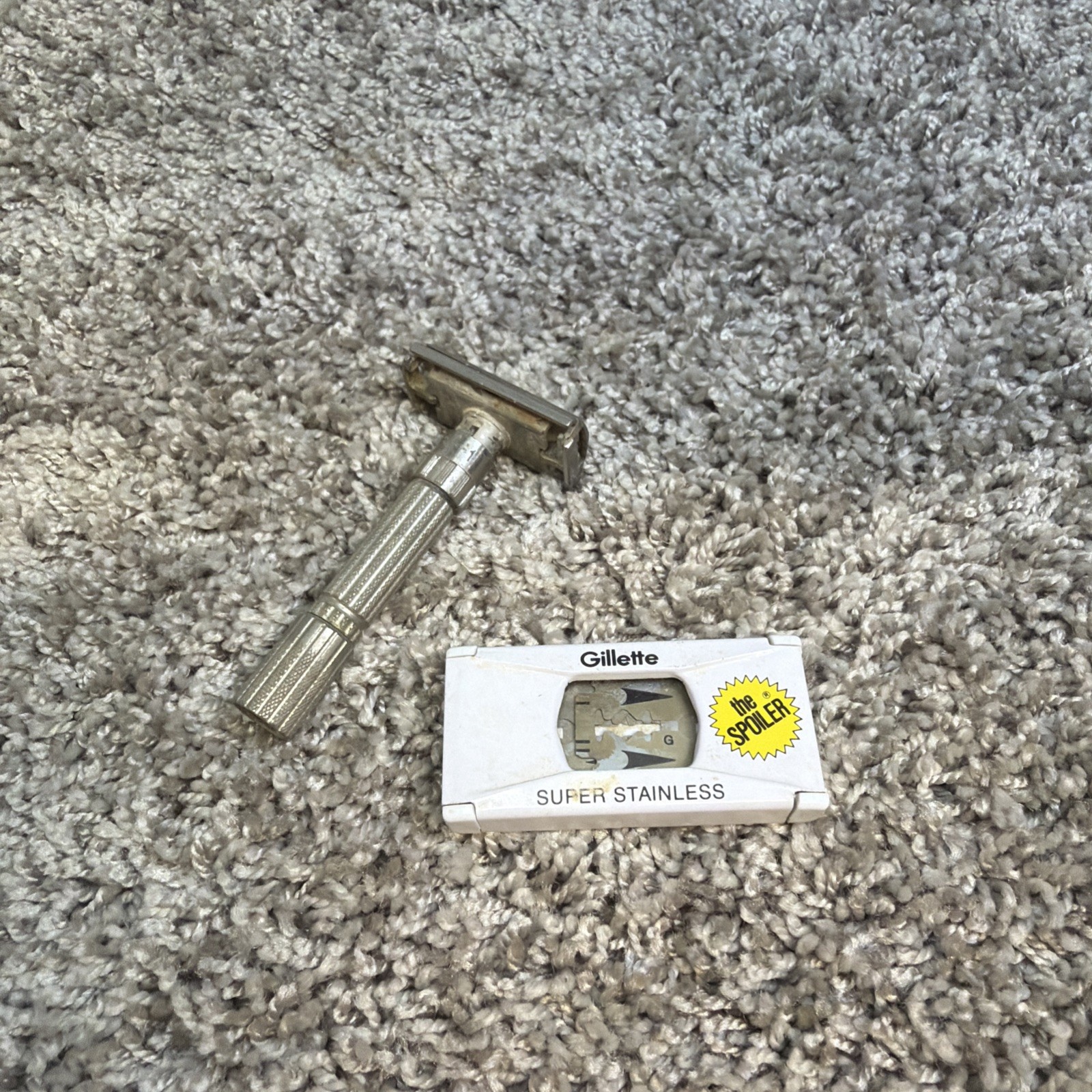 Gillette Fatboy TTO Vintage Double Edge Safety Razor 1961 Made In USA G2