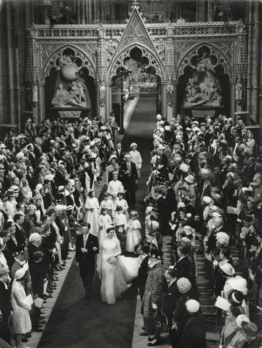 1963 Sir Angus James Bruce Ogilvy & Princess Alexandra of Kent Wedding Photo