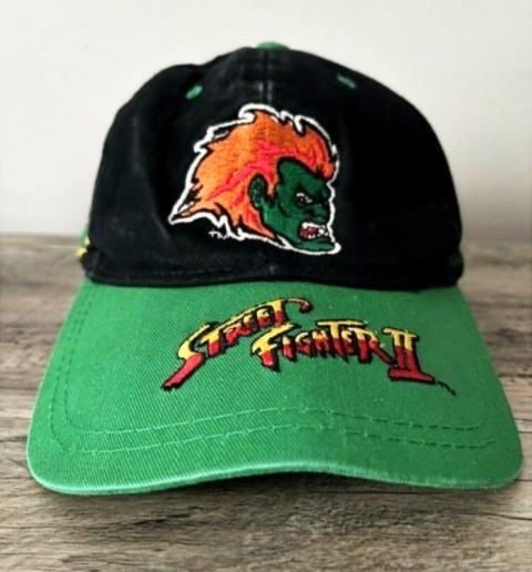 Vintage 1996 Capcom Street Fighter II Blanka Hat Snapback Mail Order Promo Rare