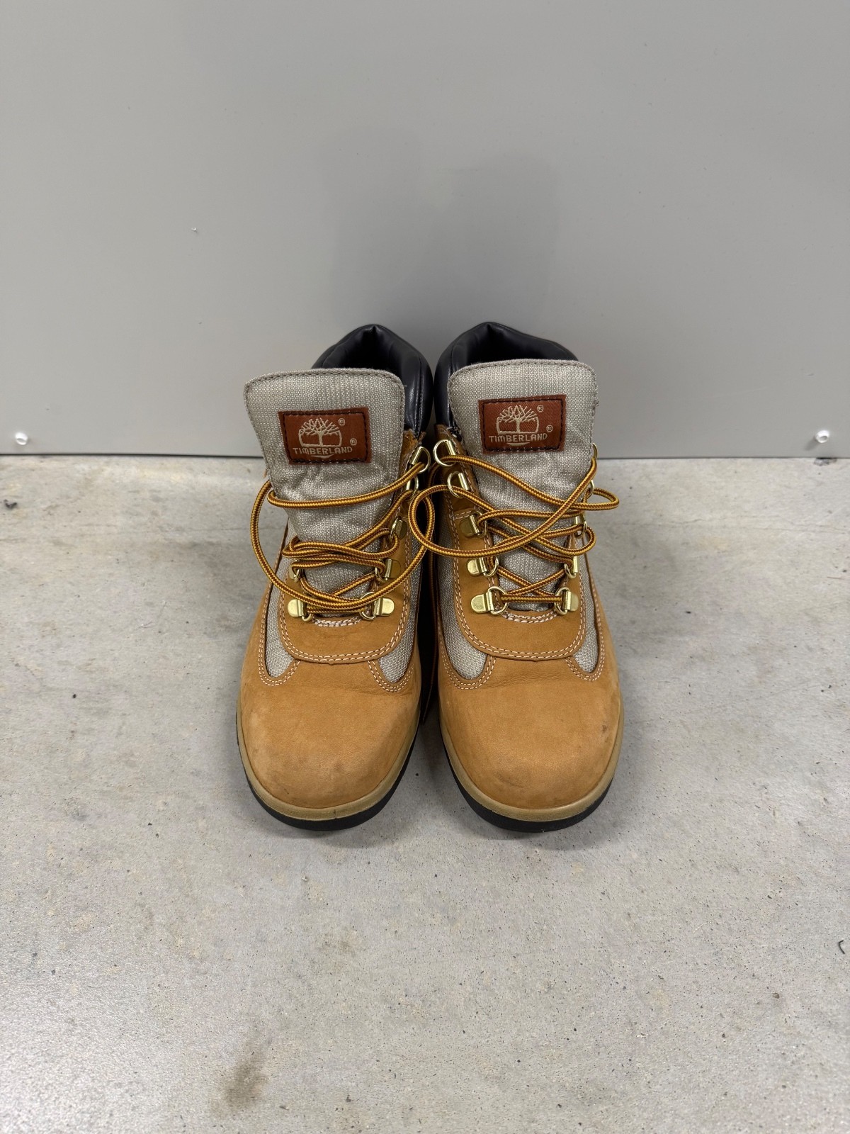 Timberland Field Boots Wheat Nubuck Mesh Boys 6 Youth Fits Womens 7.5 Mens 6
