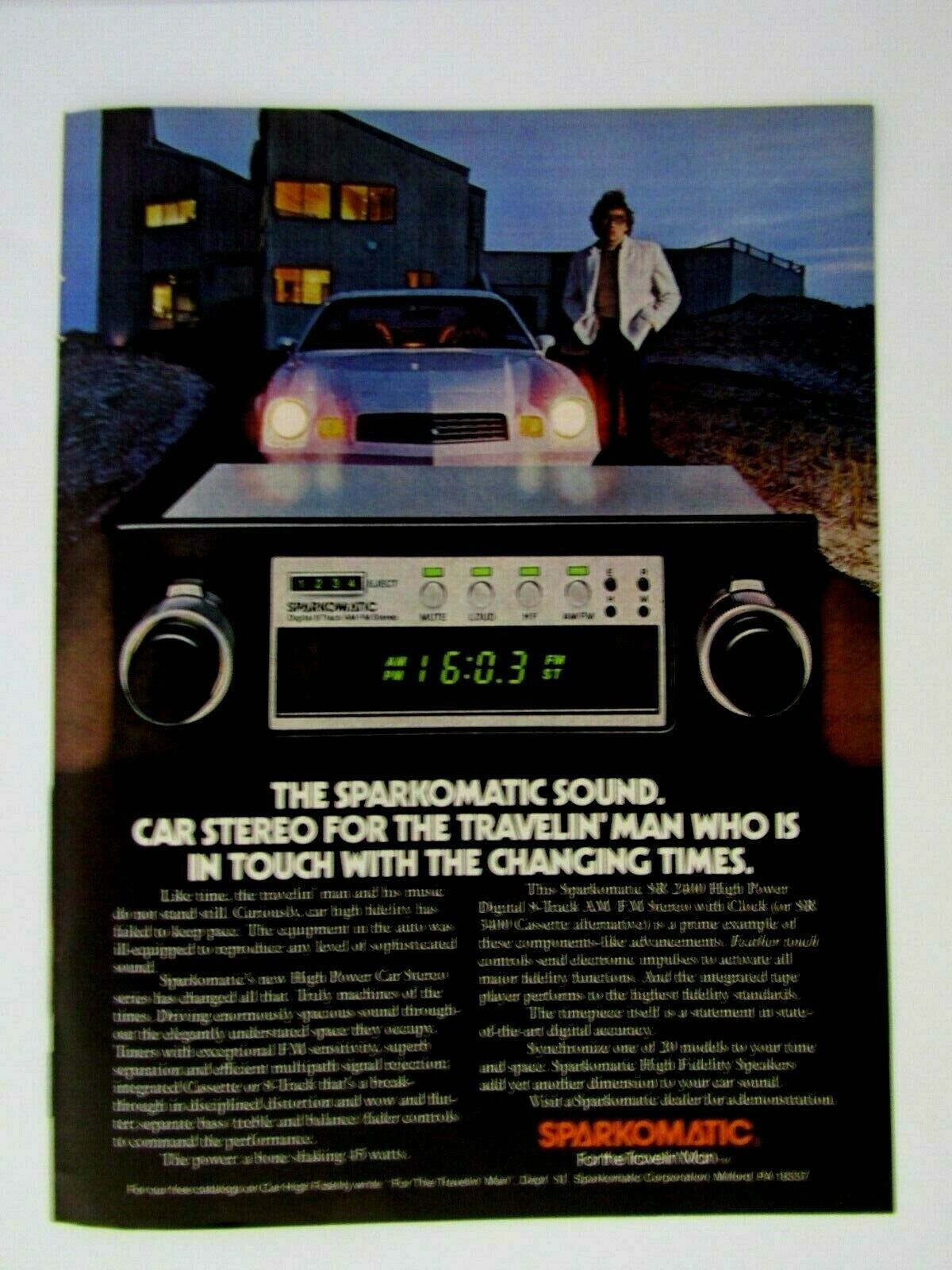 1977 Chevrolet Camaro Sparkomatic Original Print Ad-8.5 x 11\