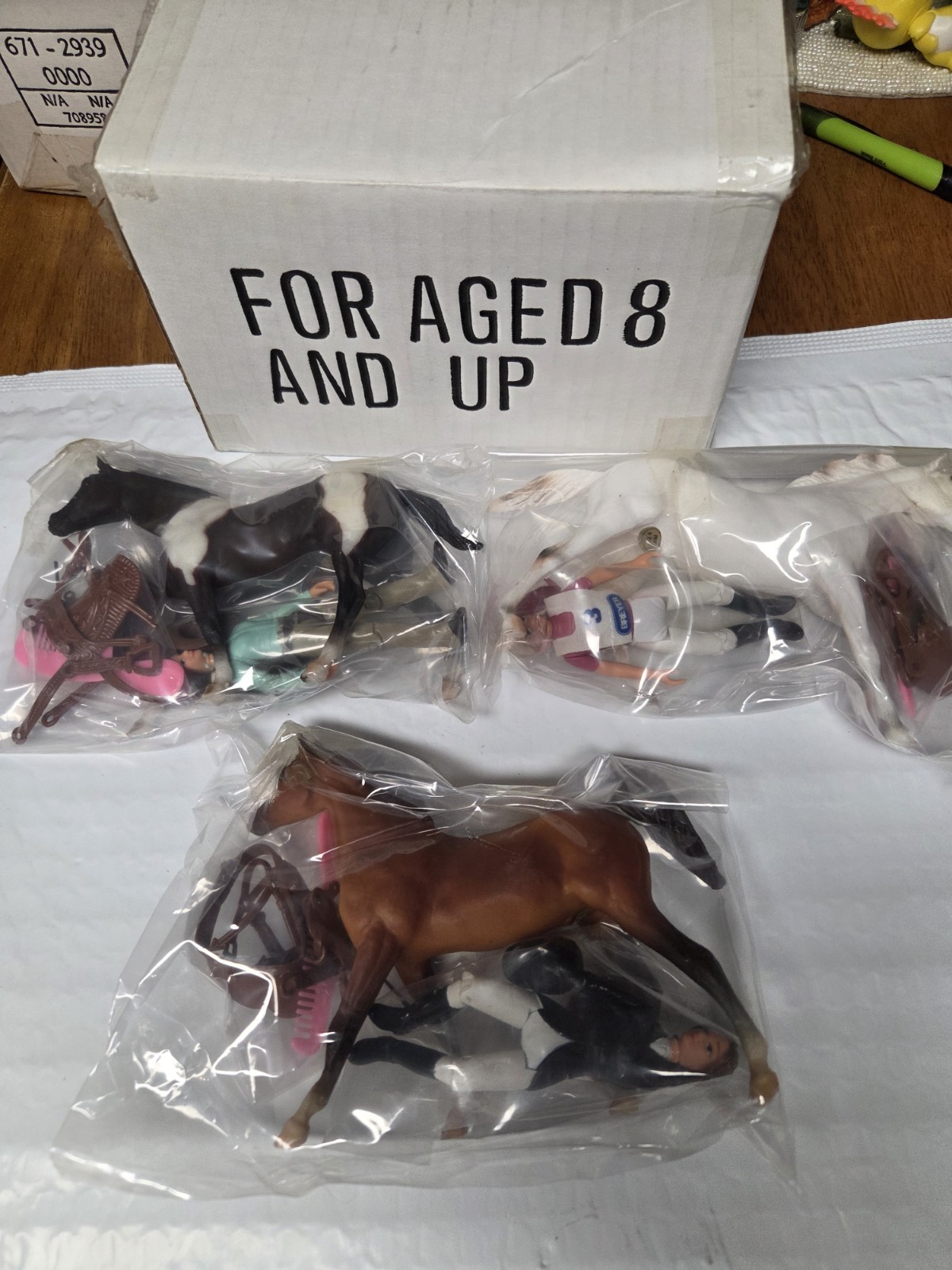 Breyer 1996 JcPenney Paddock Pal Little Bits Young Equestrian Team Set NIB