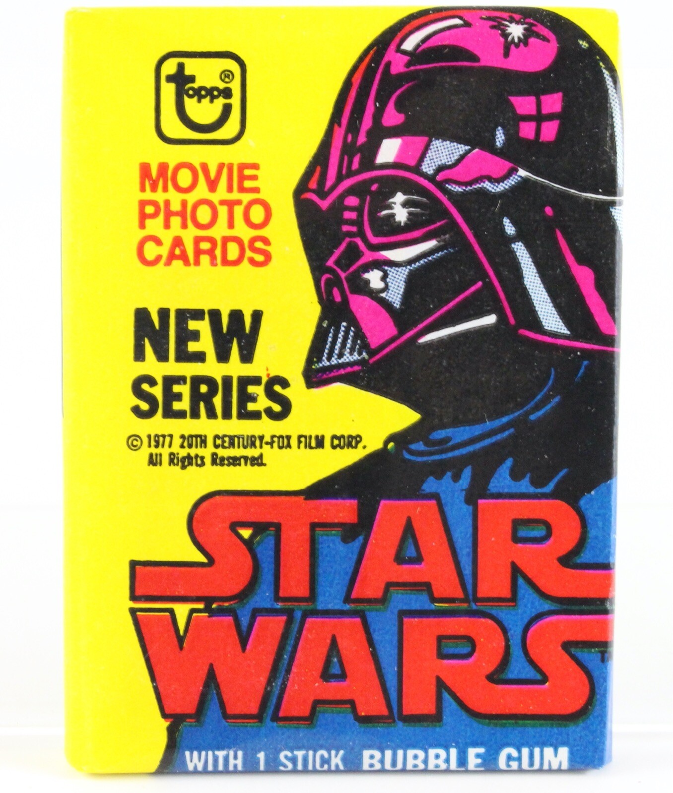 Star Wars Cards 1977 Vintage Topps Bubble Gum Card Pack Sealed Darth Vader