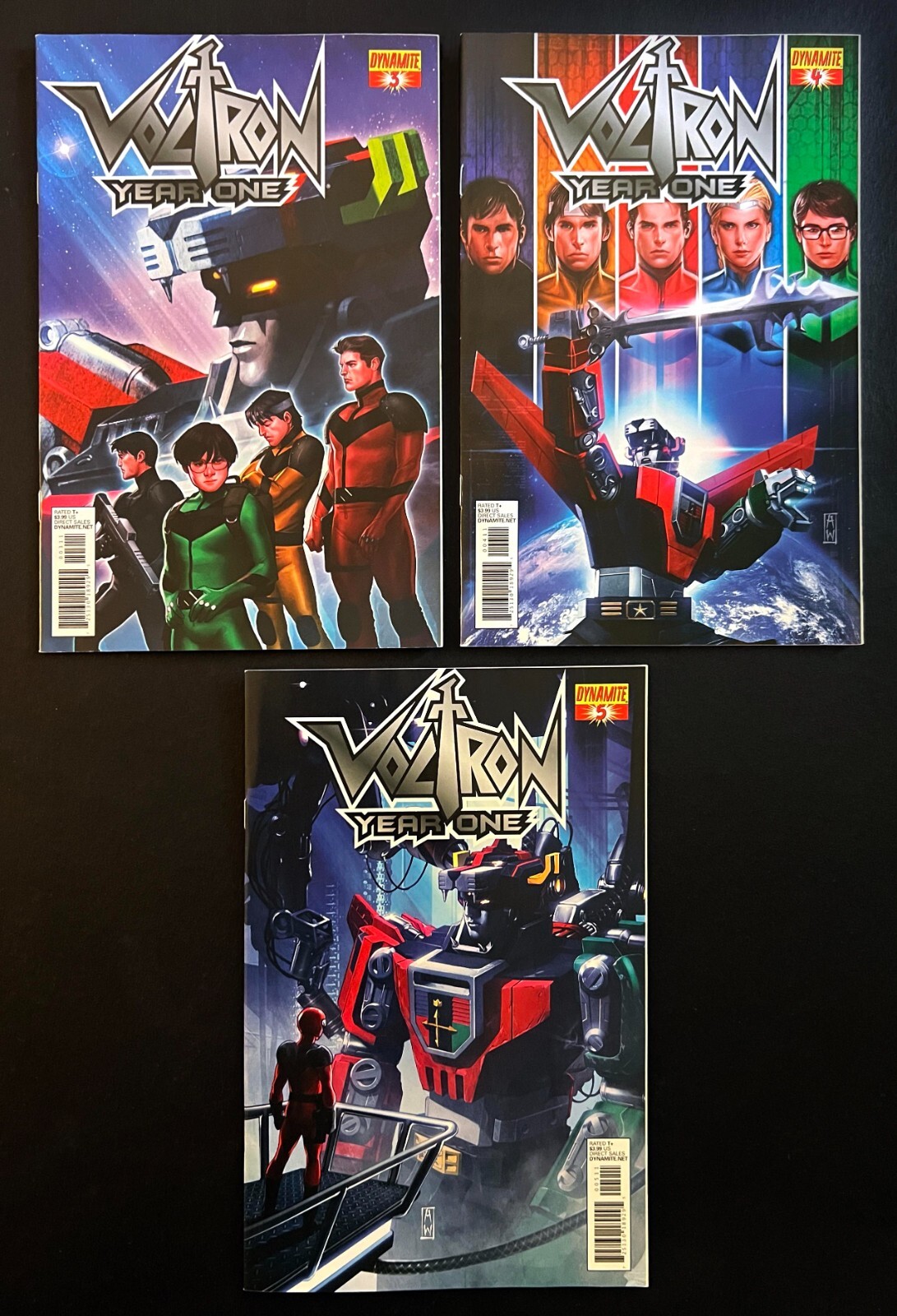 VOLTRON: YEAR ONE #3, 4, 5 Hi-Grade Dynamite 2012