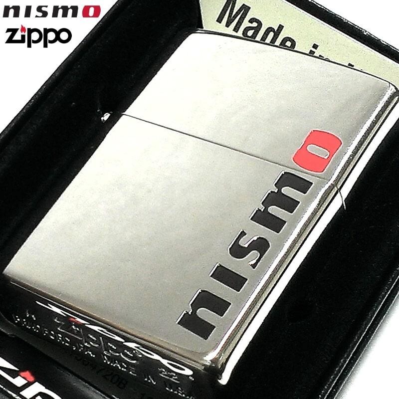 Zippo NISSAN NISMO Logo New Version Etching Silver Plating Red Japan Limited