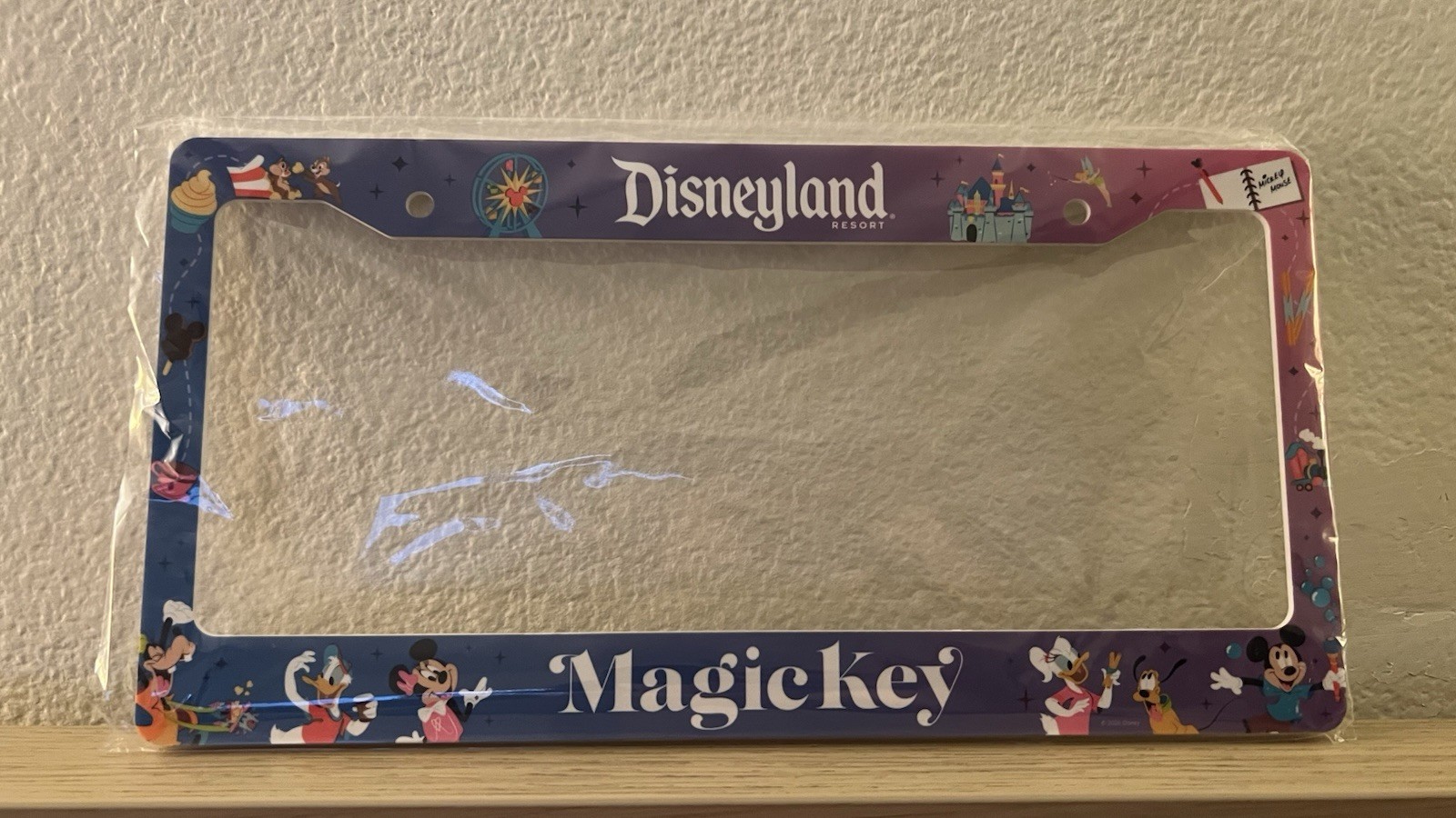 2026 Disneyland Magic Key License Plate Frame