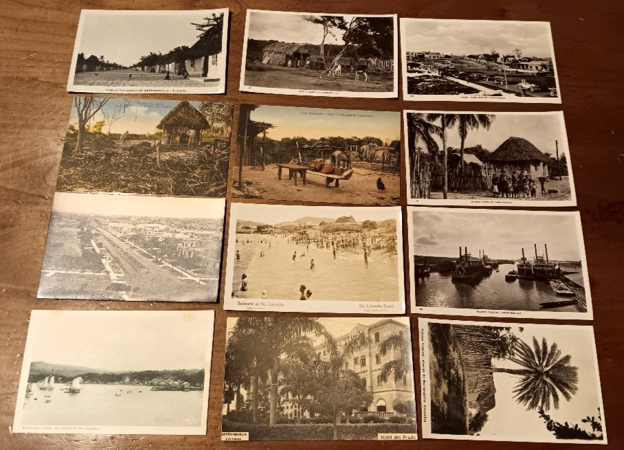 Vintage Picture Postcards Haiti Columbia central america lot of 12